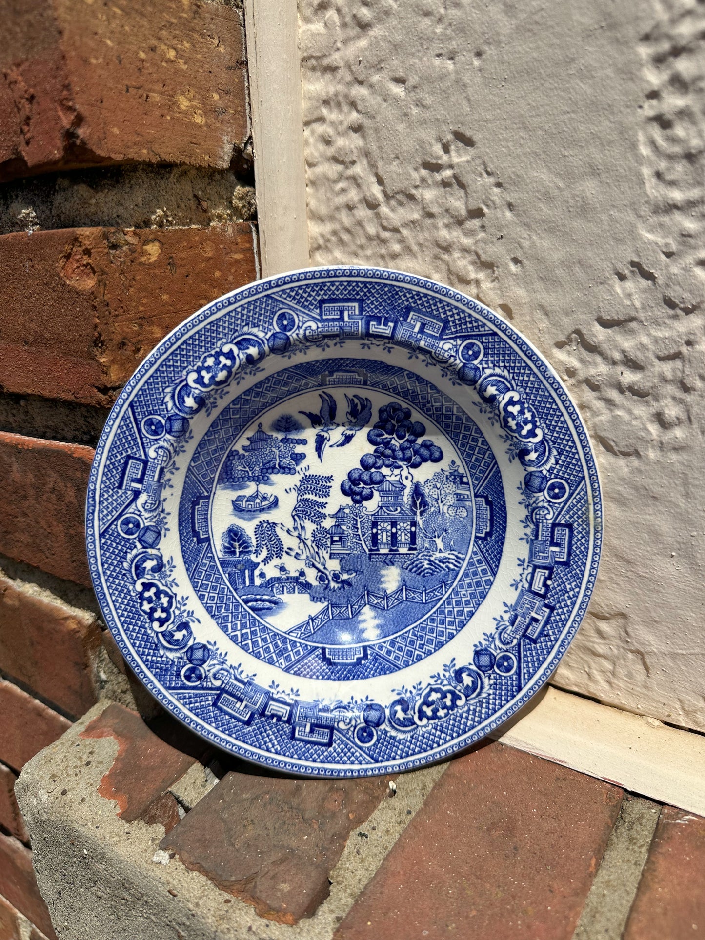 Small Blue Willow Trinket Bowl