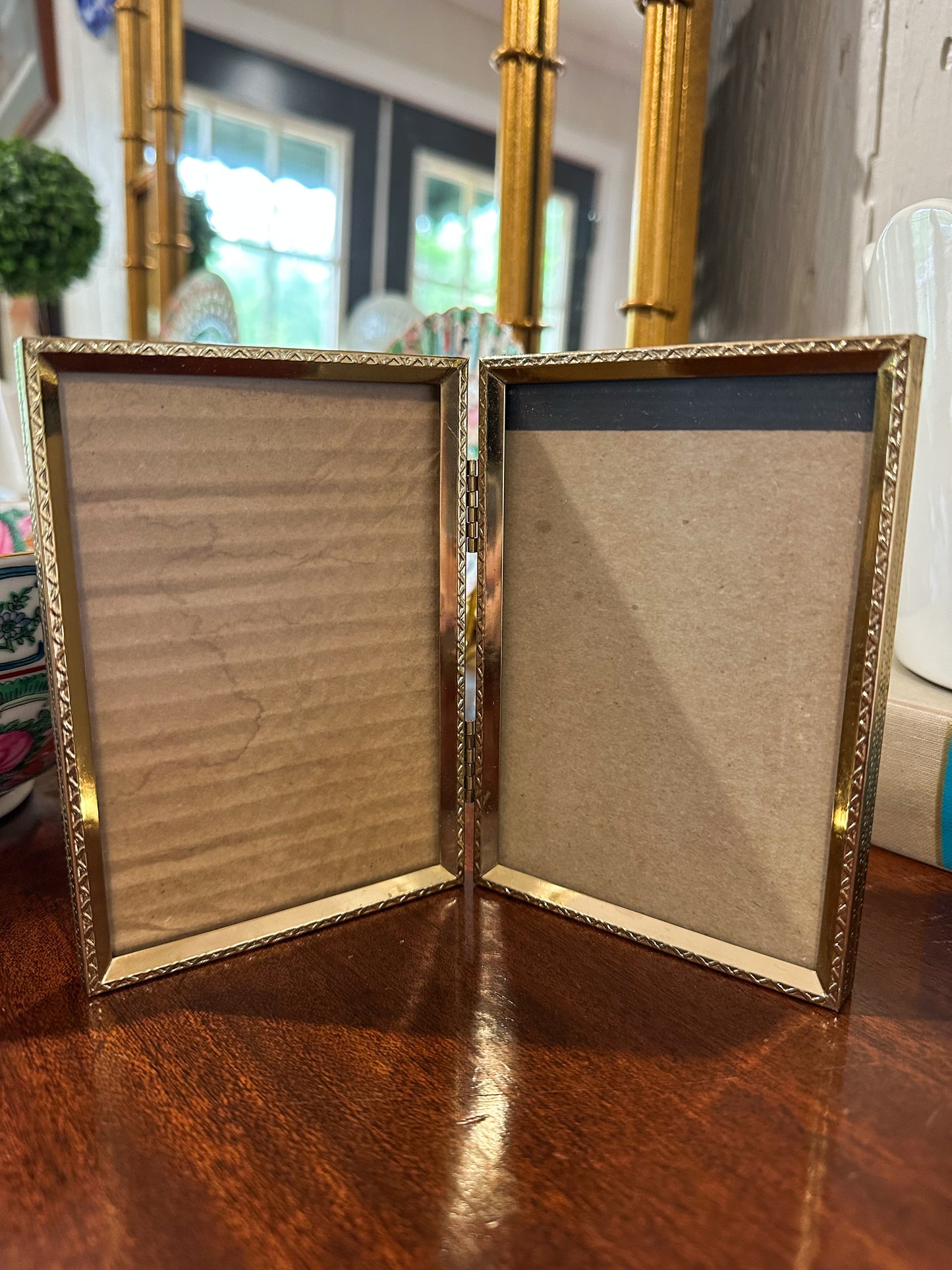 Folding Double Picture Frame