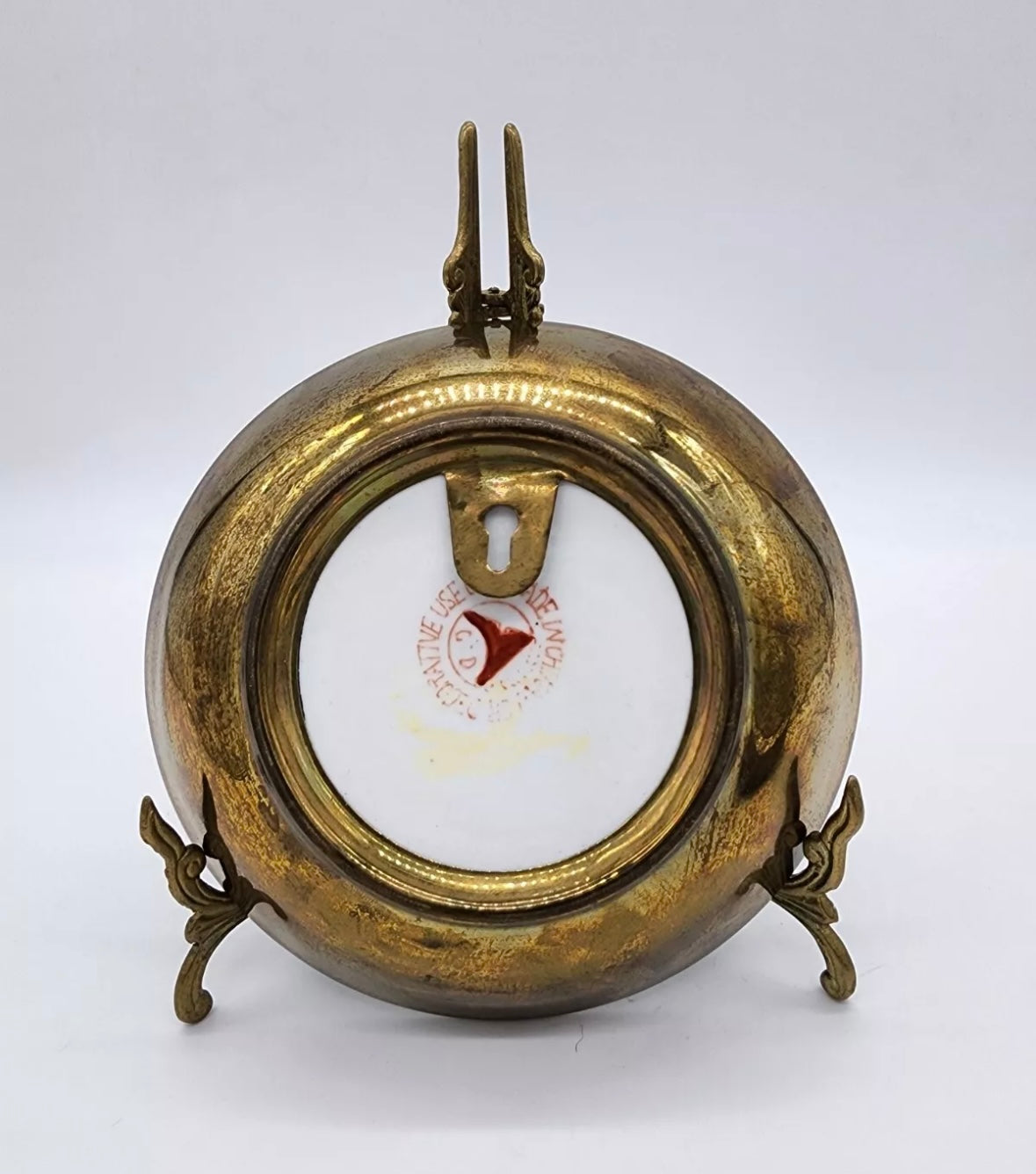 Brass-Encased Tobacco Leaf Bowl