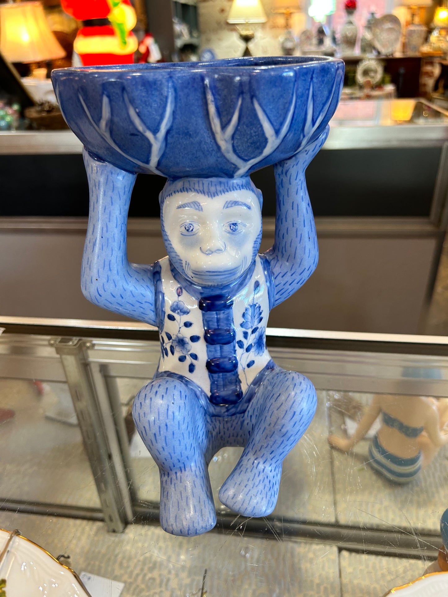 Chinoiserie Monkey Holding Dish