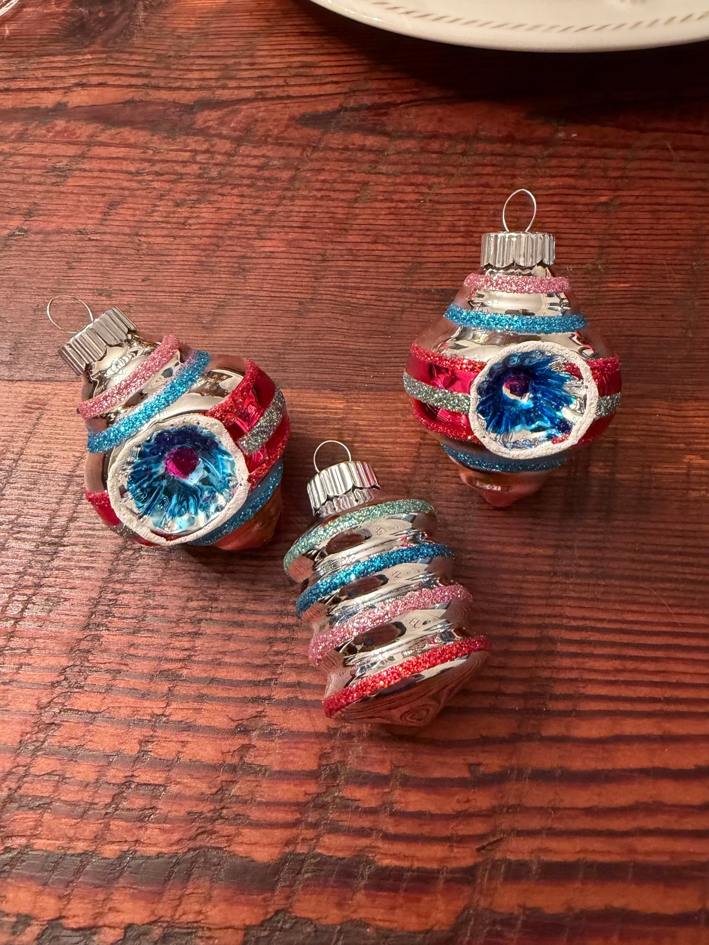 Christopher Radko Shiny Brite Ornament Lot of 3