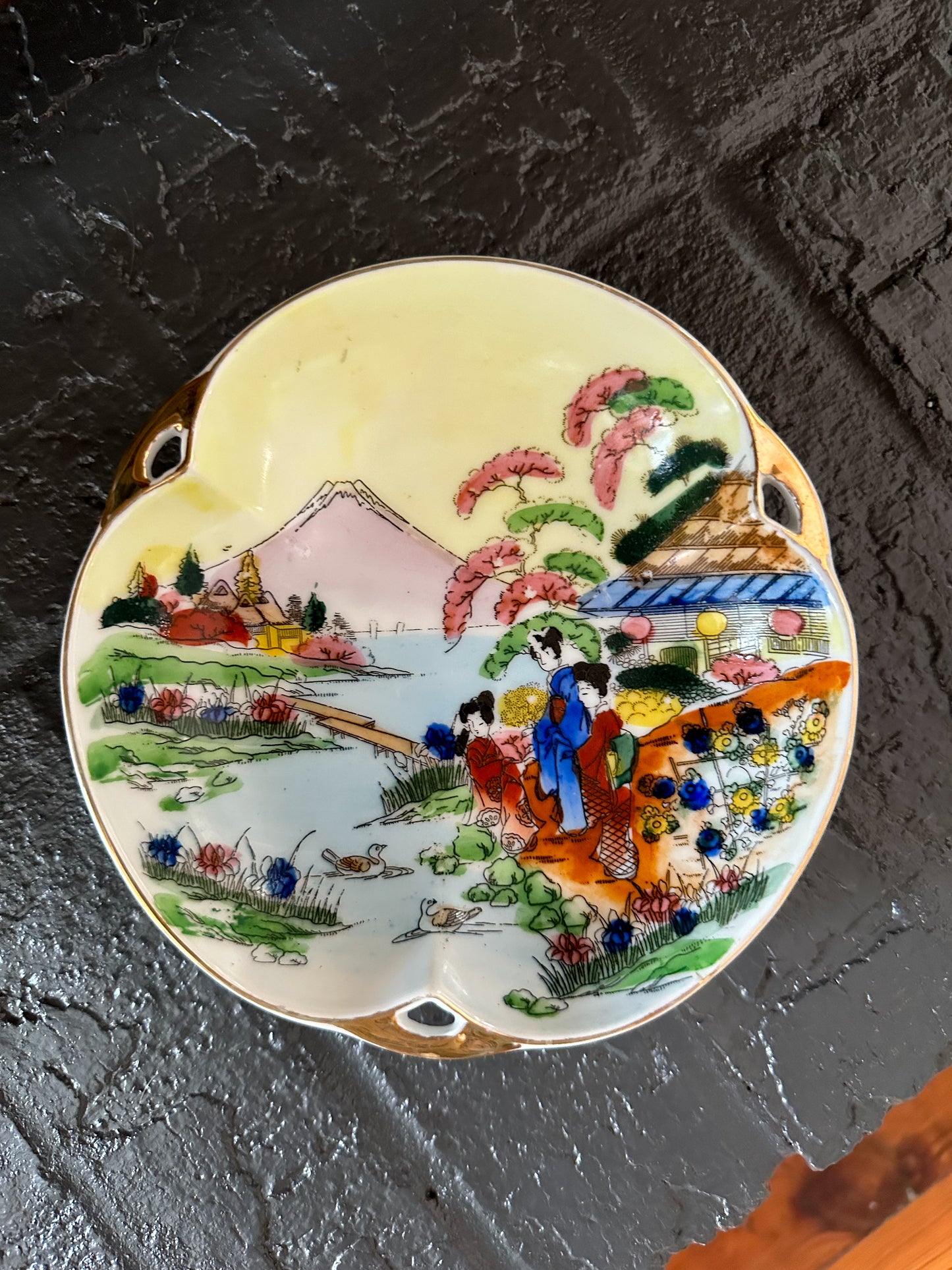 Colorful Chinoiserie Trinket Dish