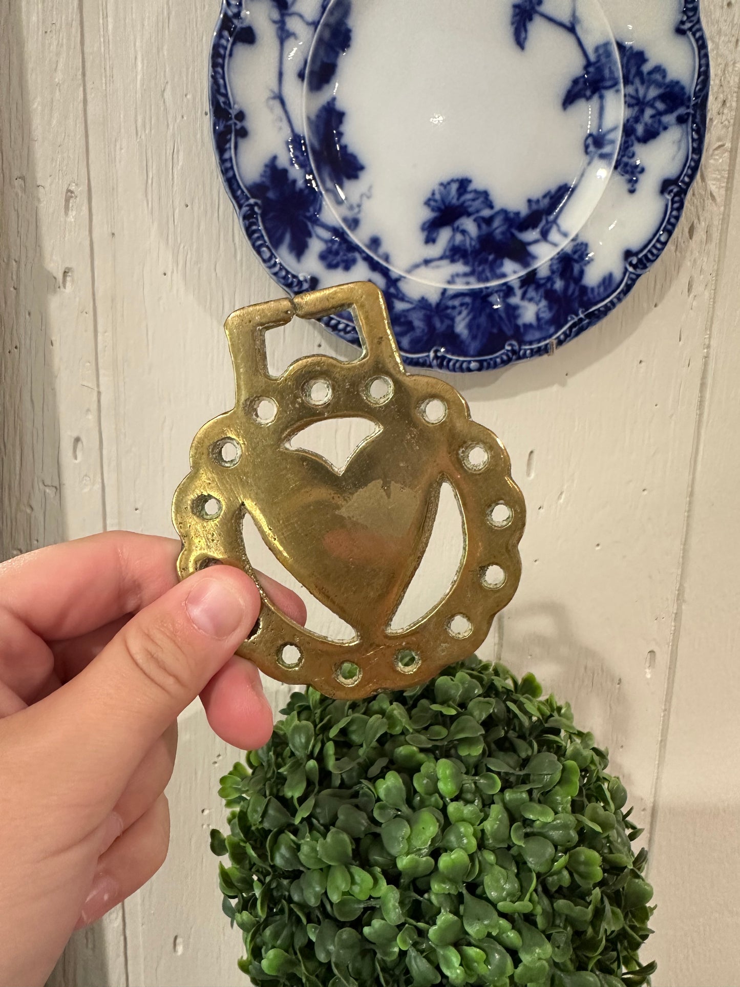 Heart Horse Brass