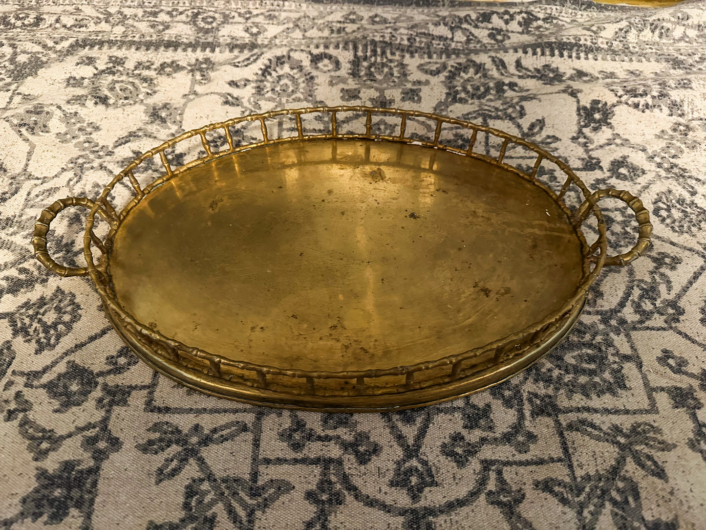 Brass Bamboo Tray