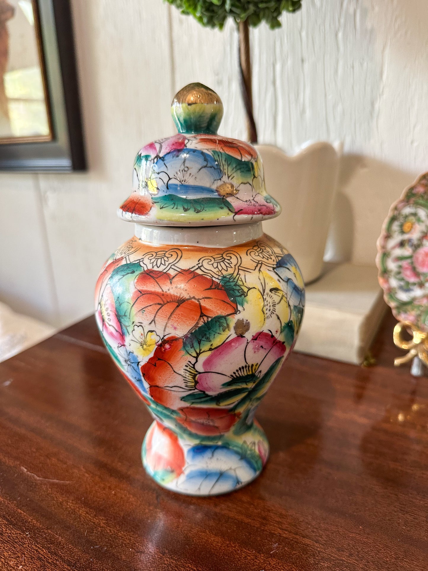 Mille Fleur Ginger Jar