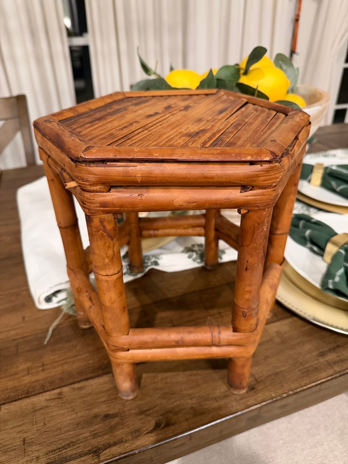 Burnt Bamboo Stand