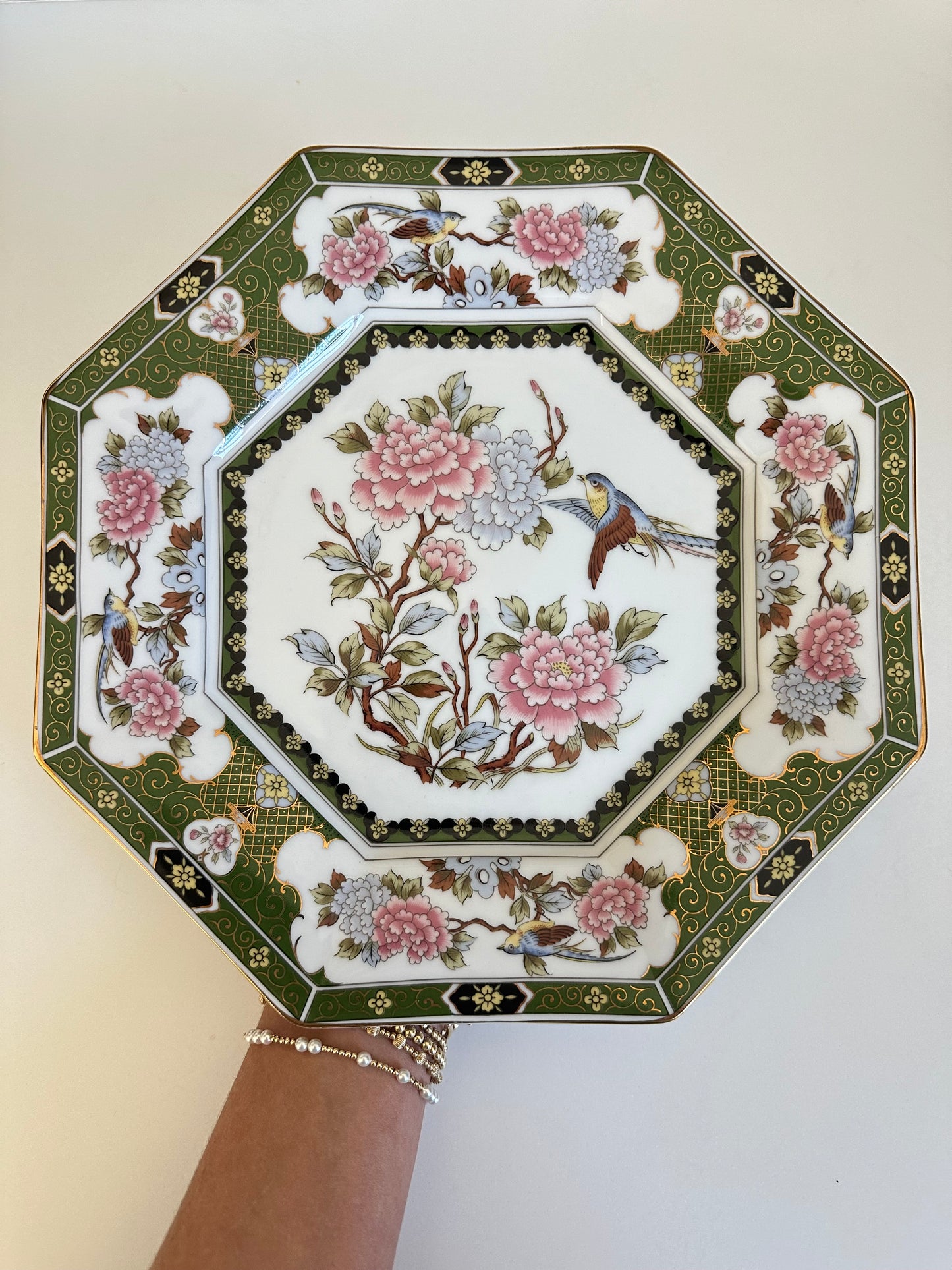 Green Oriental Garden Plate 3 (Larger)