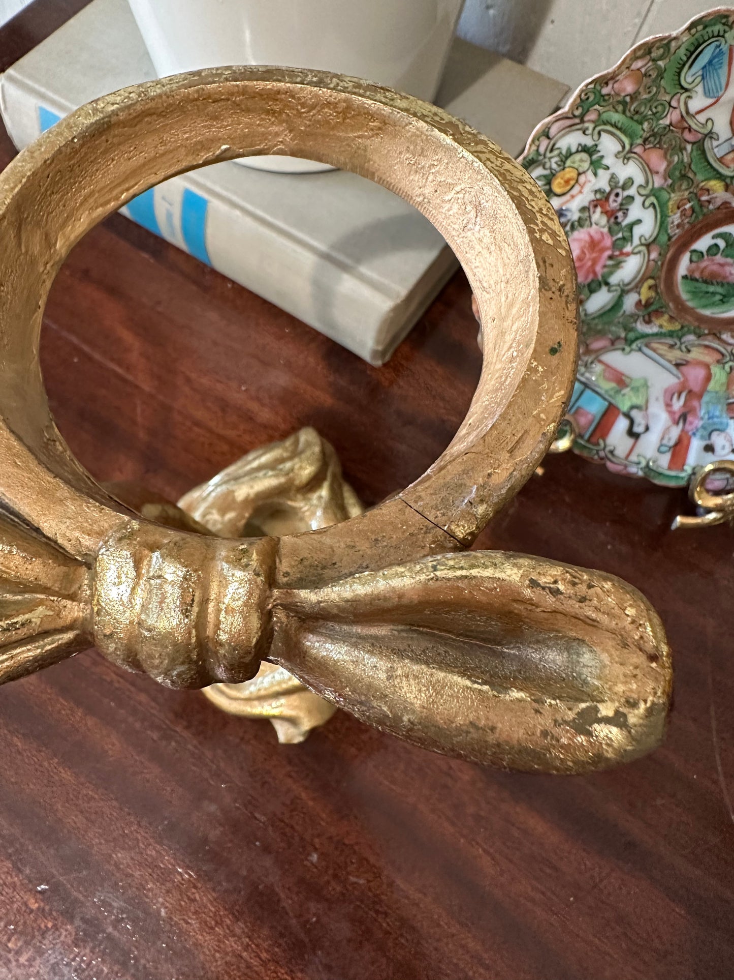Gold Bow Vase