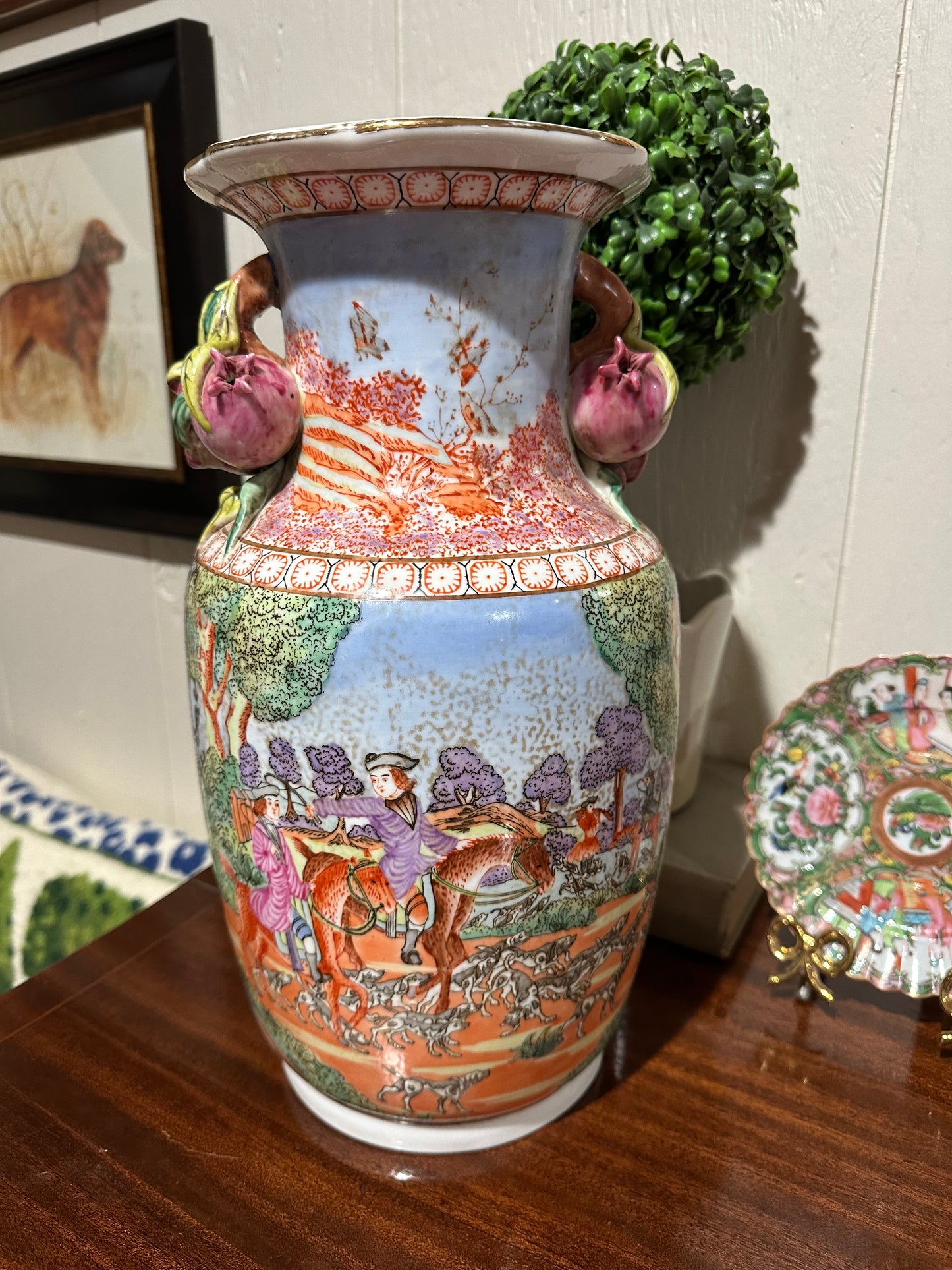 Andrea by Sadek Hunt Scene Vase