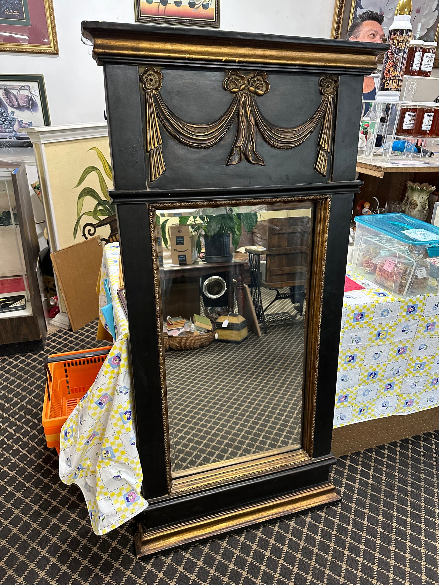 Black & Gold Mirror
