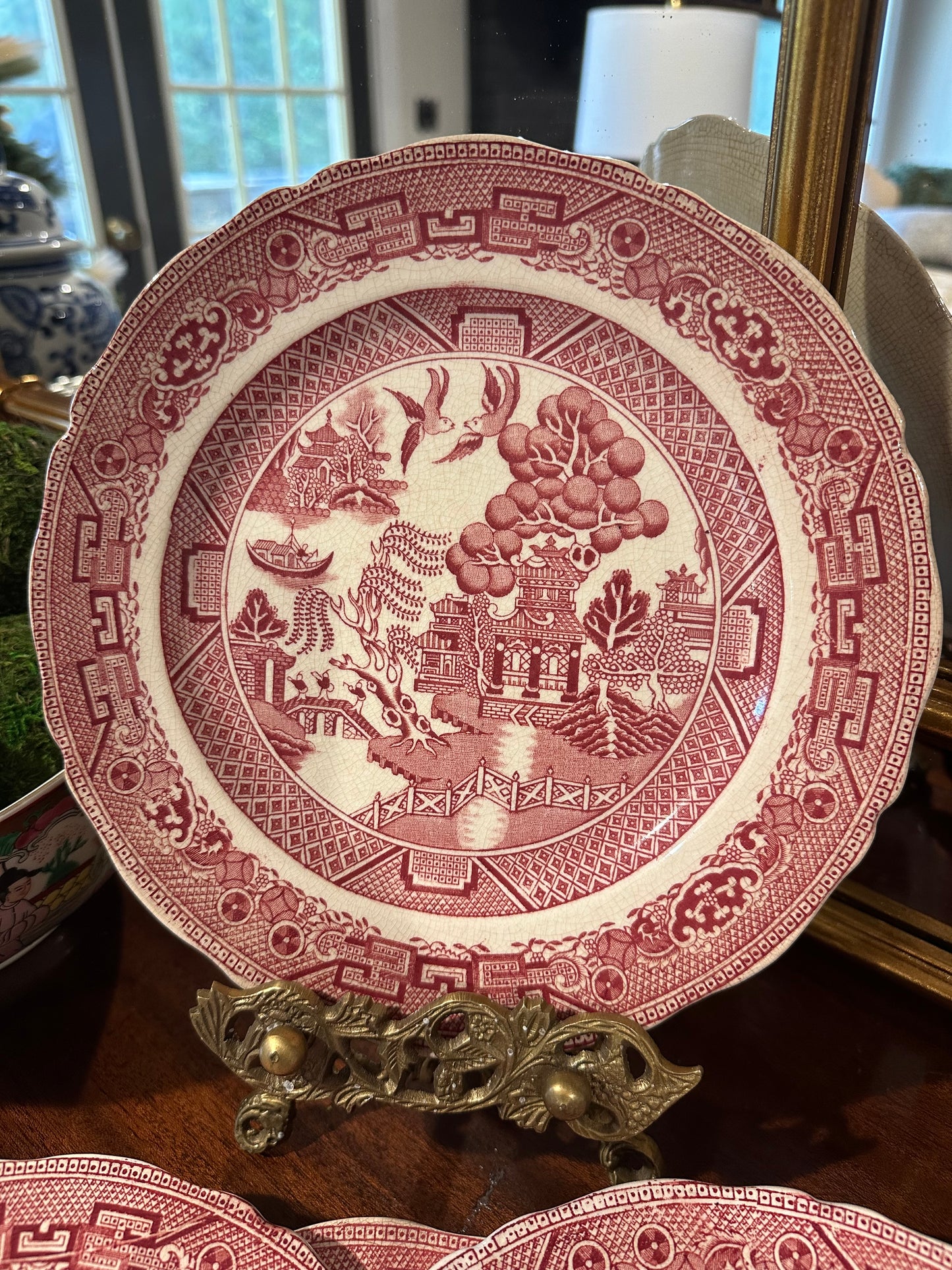 Red Willow Plate Set