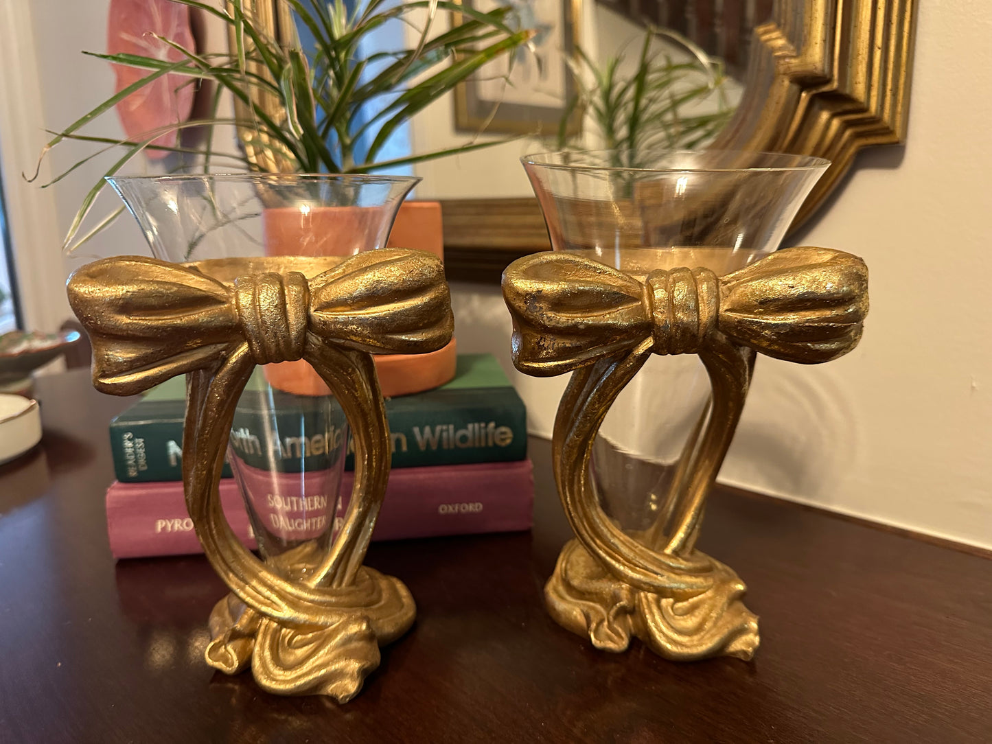 Gilded Gold Bow Vase