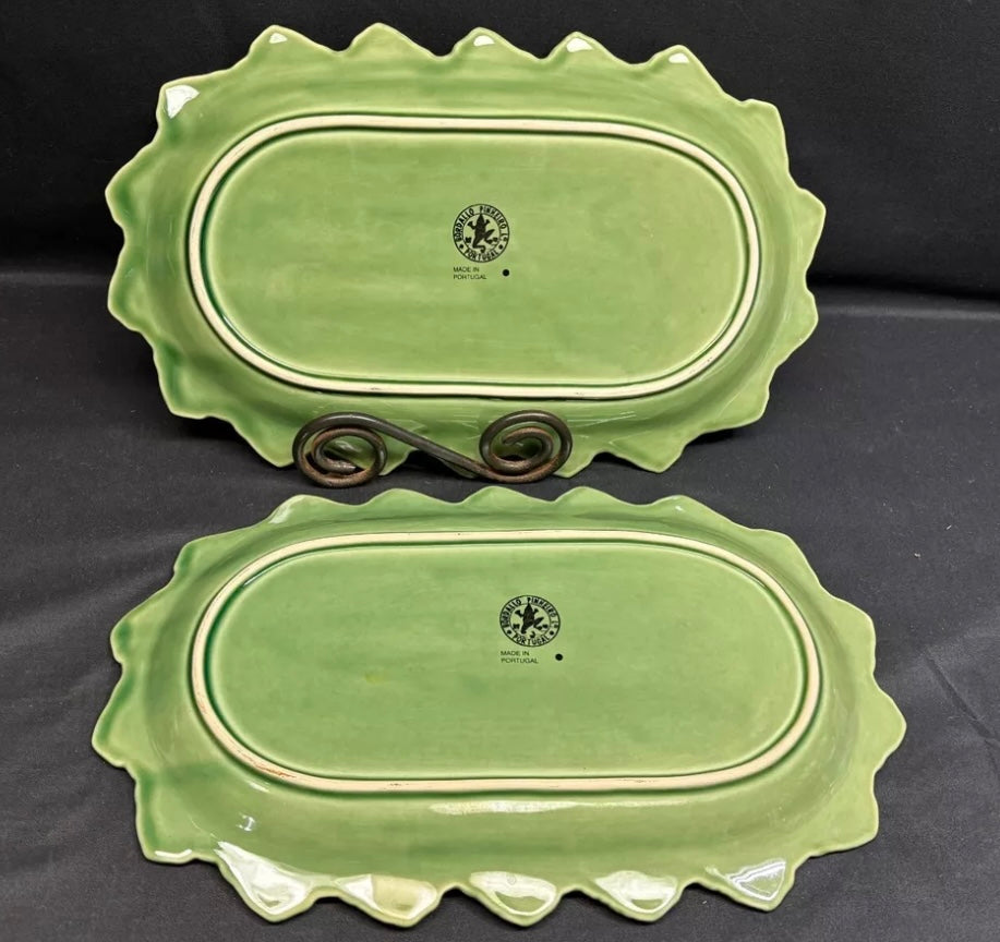 Green Bordallo Rabbit Platter