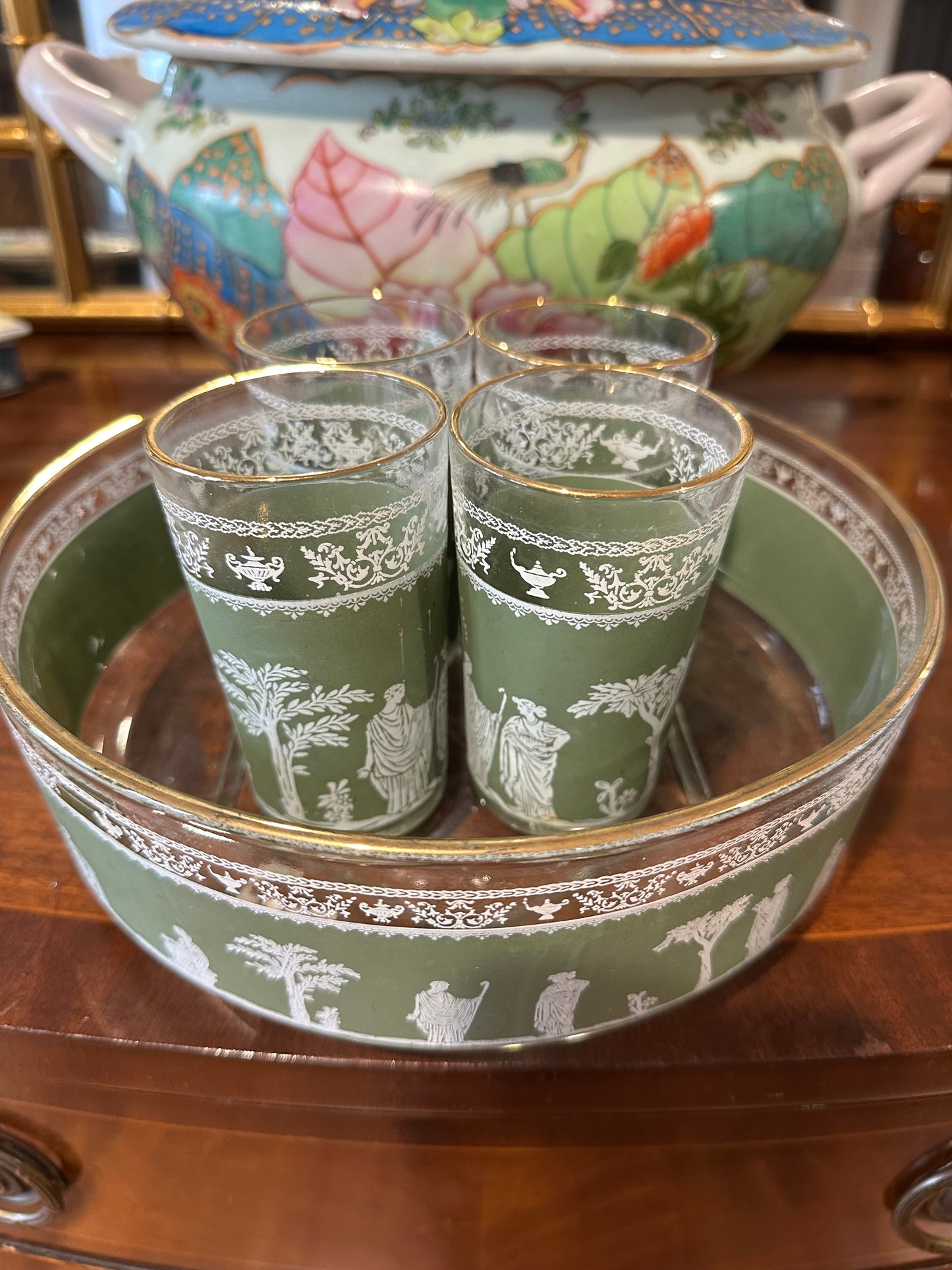 Green Jeannette Hellenic Set