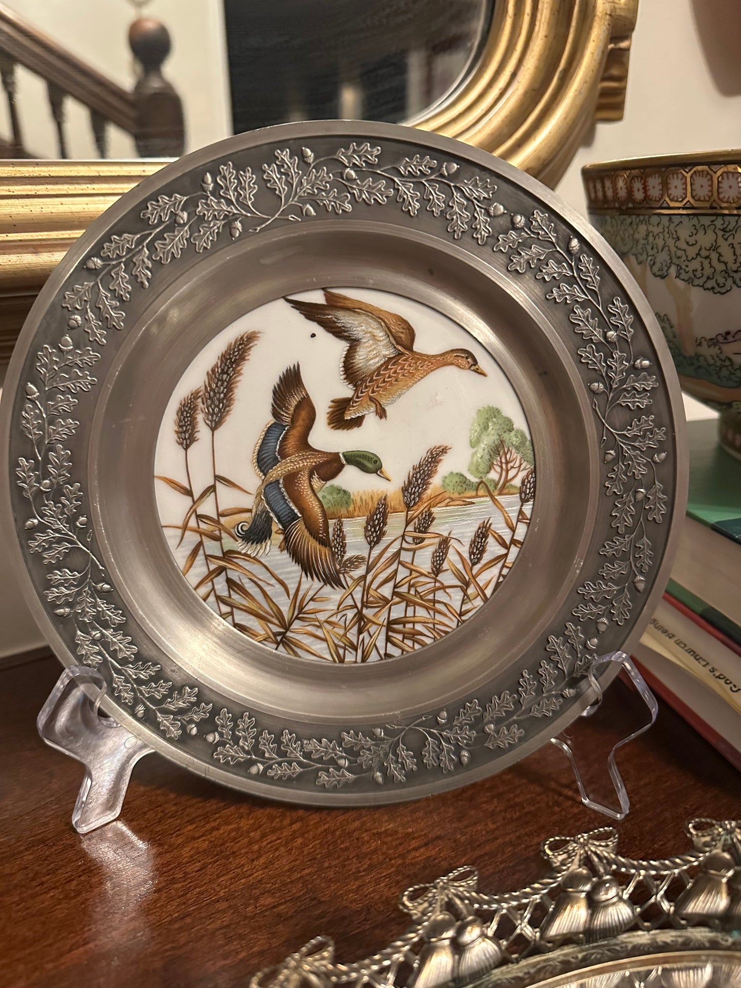 Pewter-Encased Duck Plate