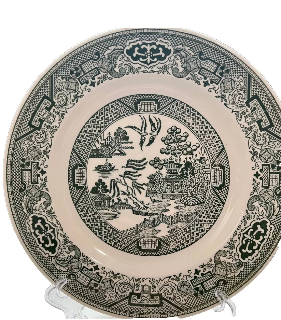 Green Willow Plates