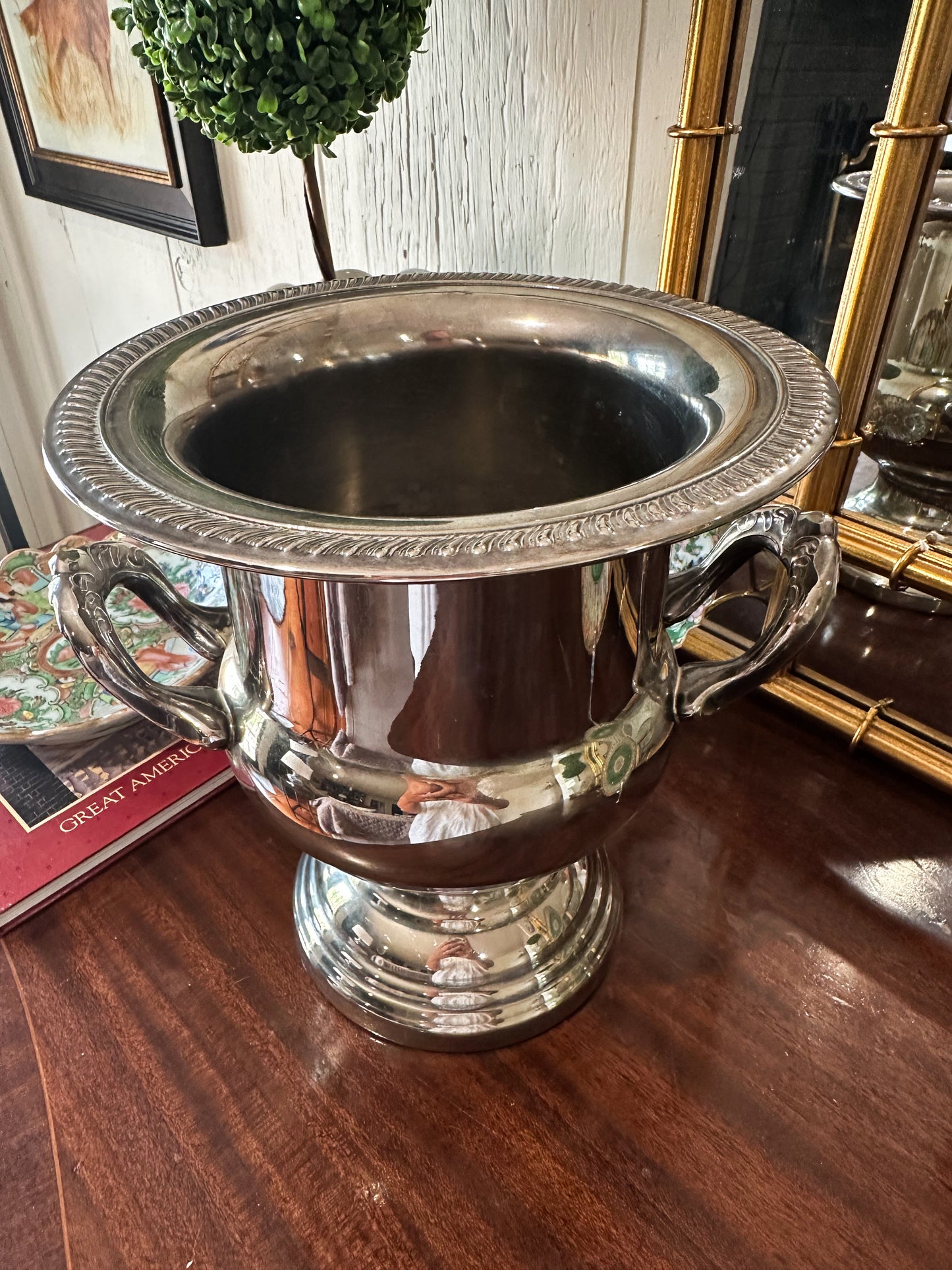 Silver Trophy-Style Champagne Bucket