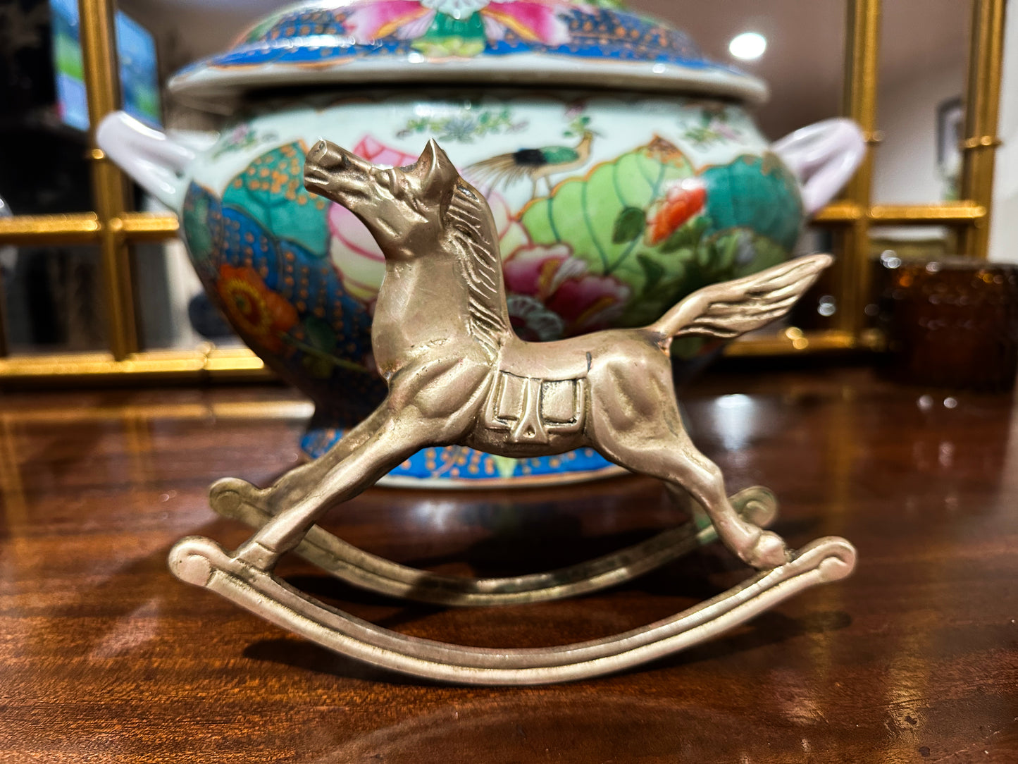 Brass Rocking Horse