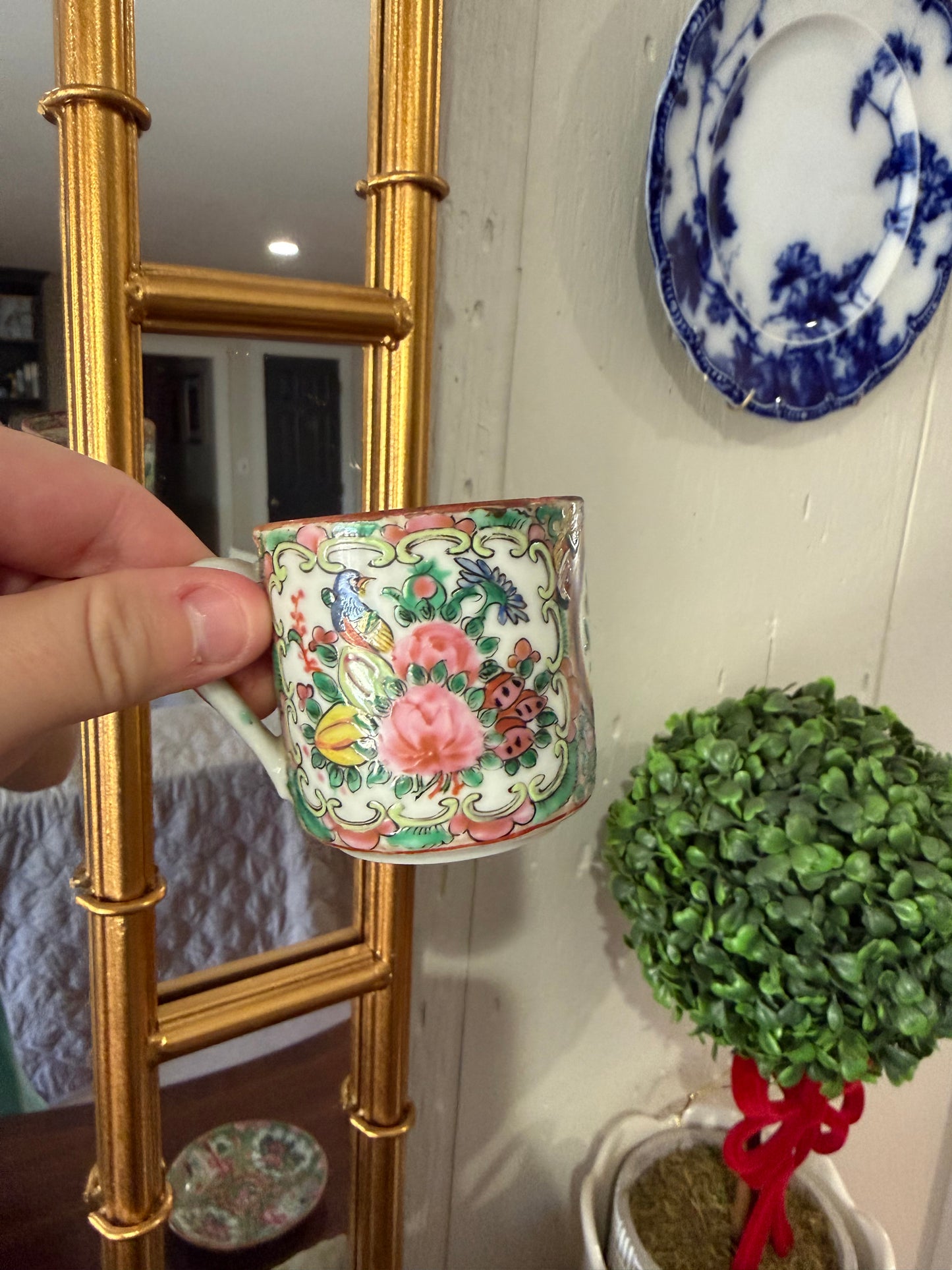 Rose Medallion Cup & Saucer