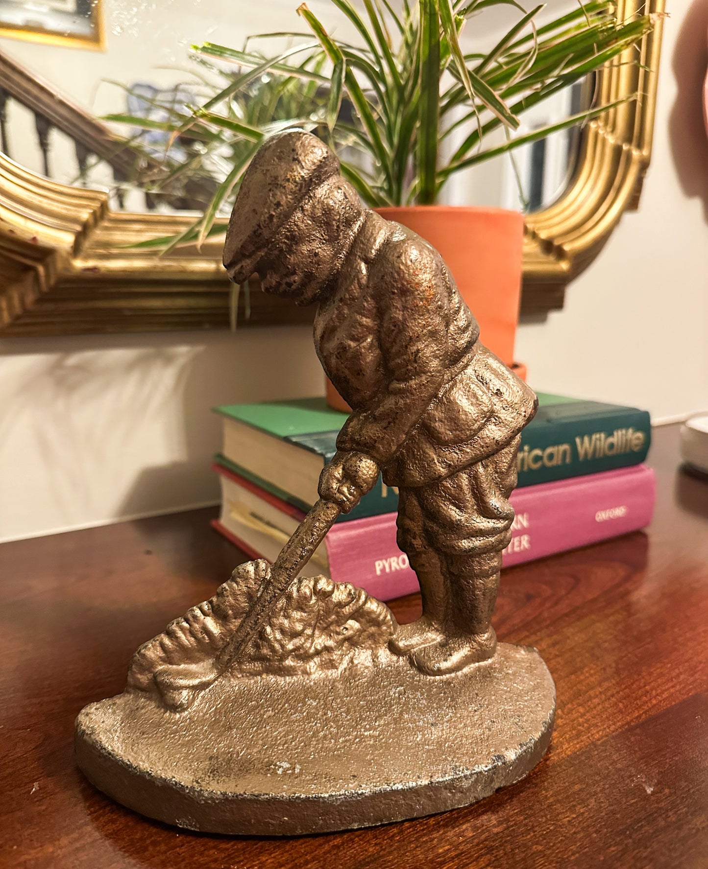 Cast Iron Golfer Door Stop