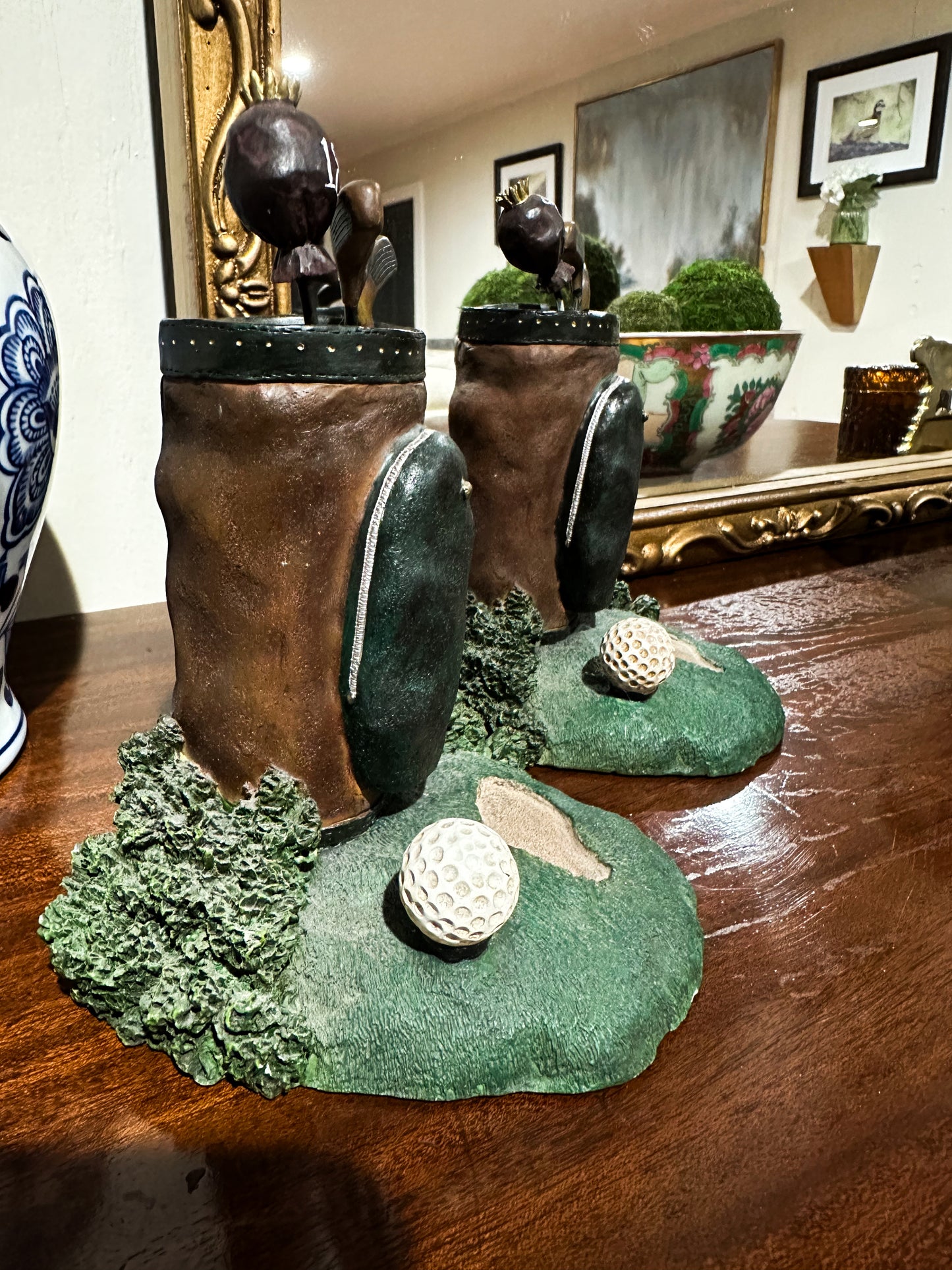 Golf Club Bookends