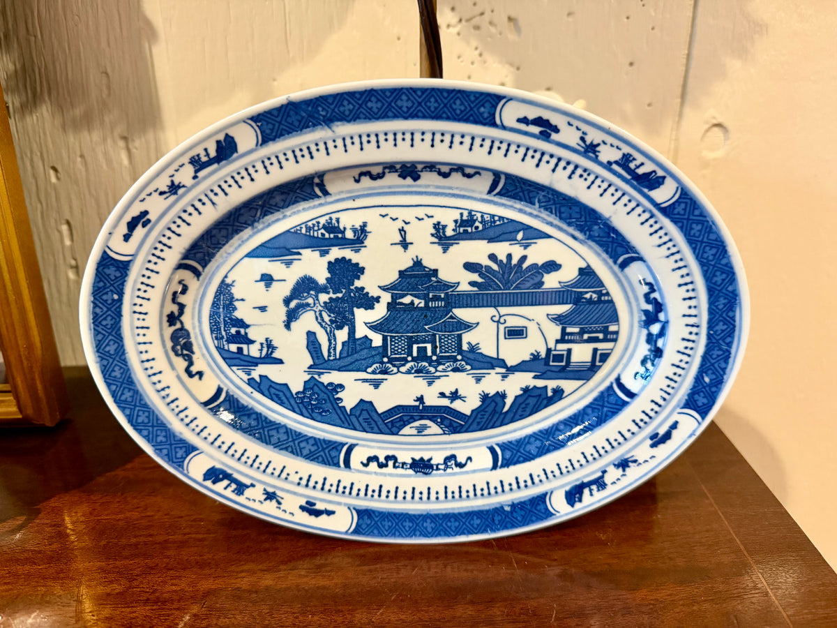 Blue & White Canton Platter