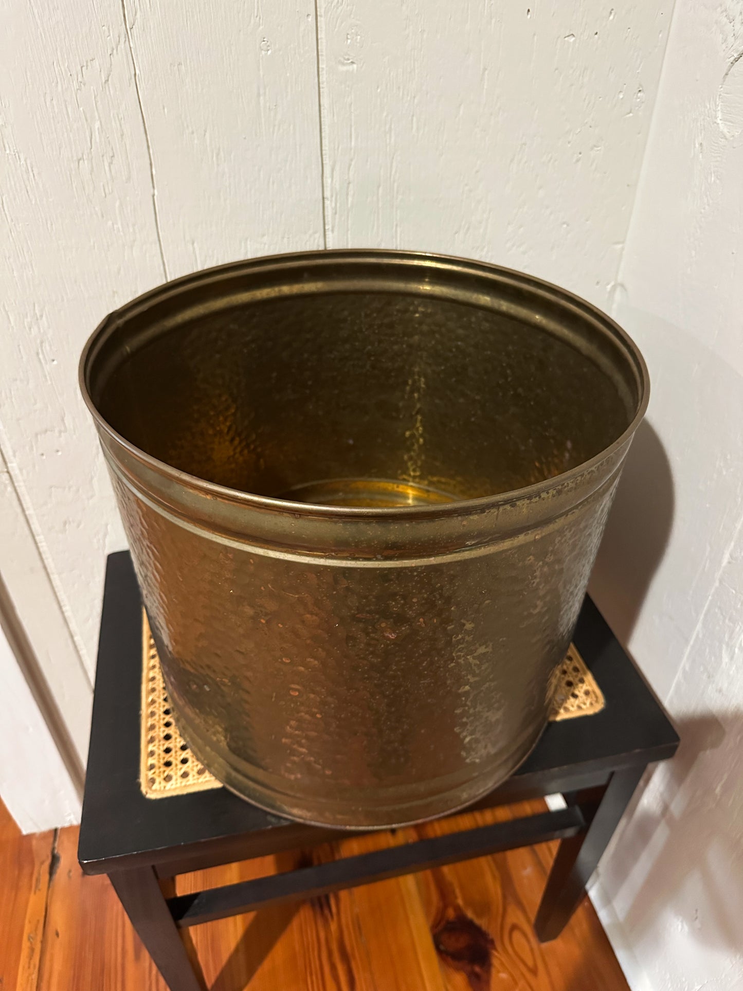 XL Hammered Brass Planter