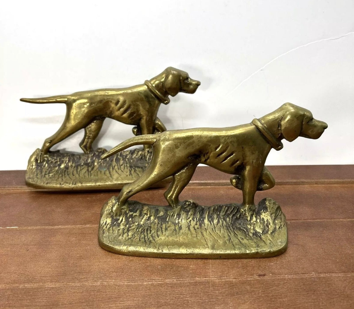 Brass Dog Paperweight/Bookend