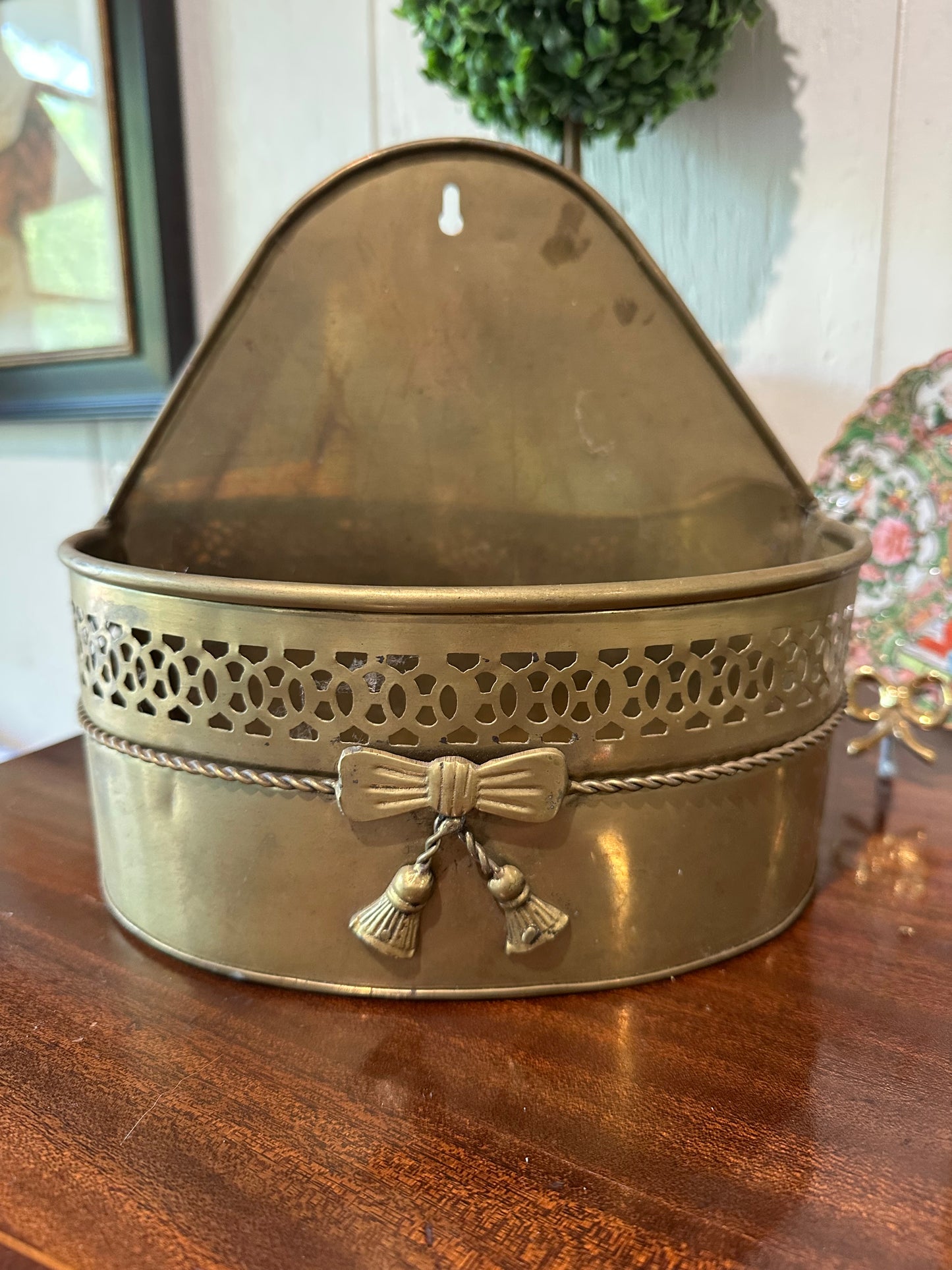 Brass Bow Letter Holder