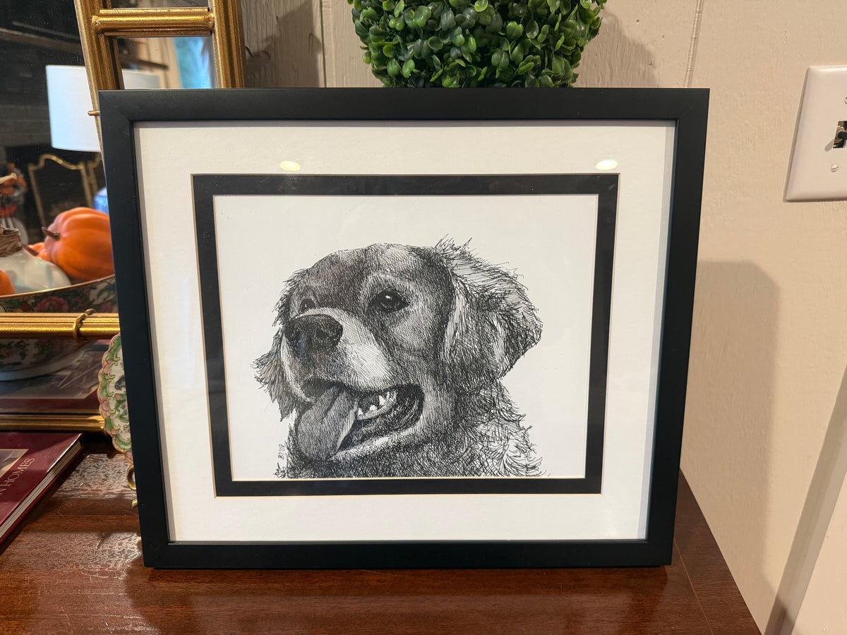Framed Golden Sketch