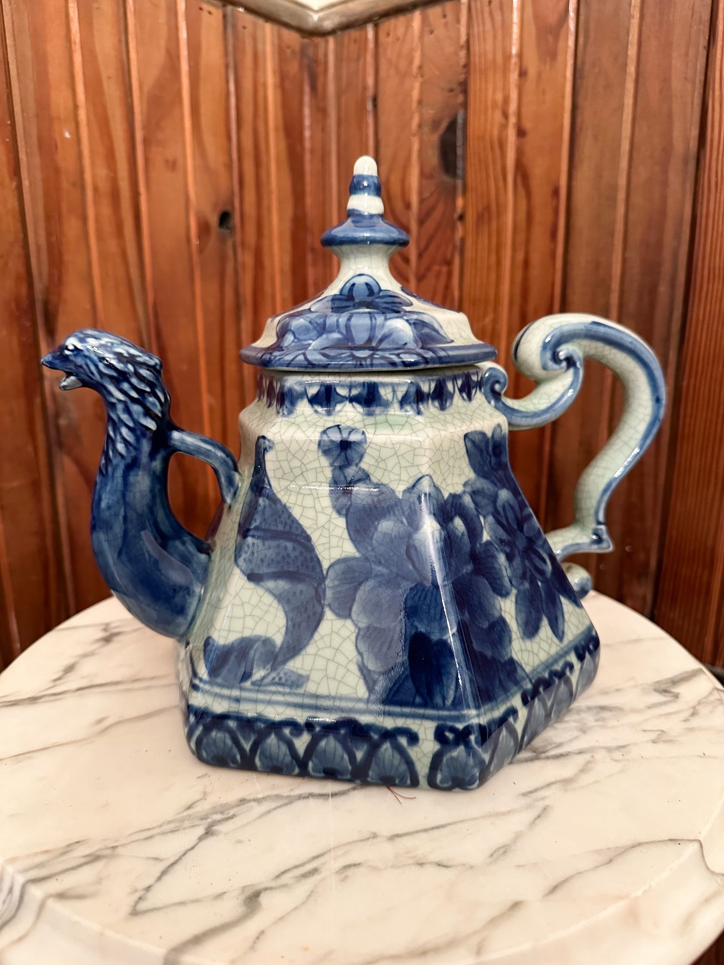Blue & White Tea Pot