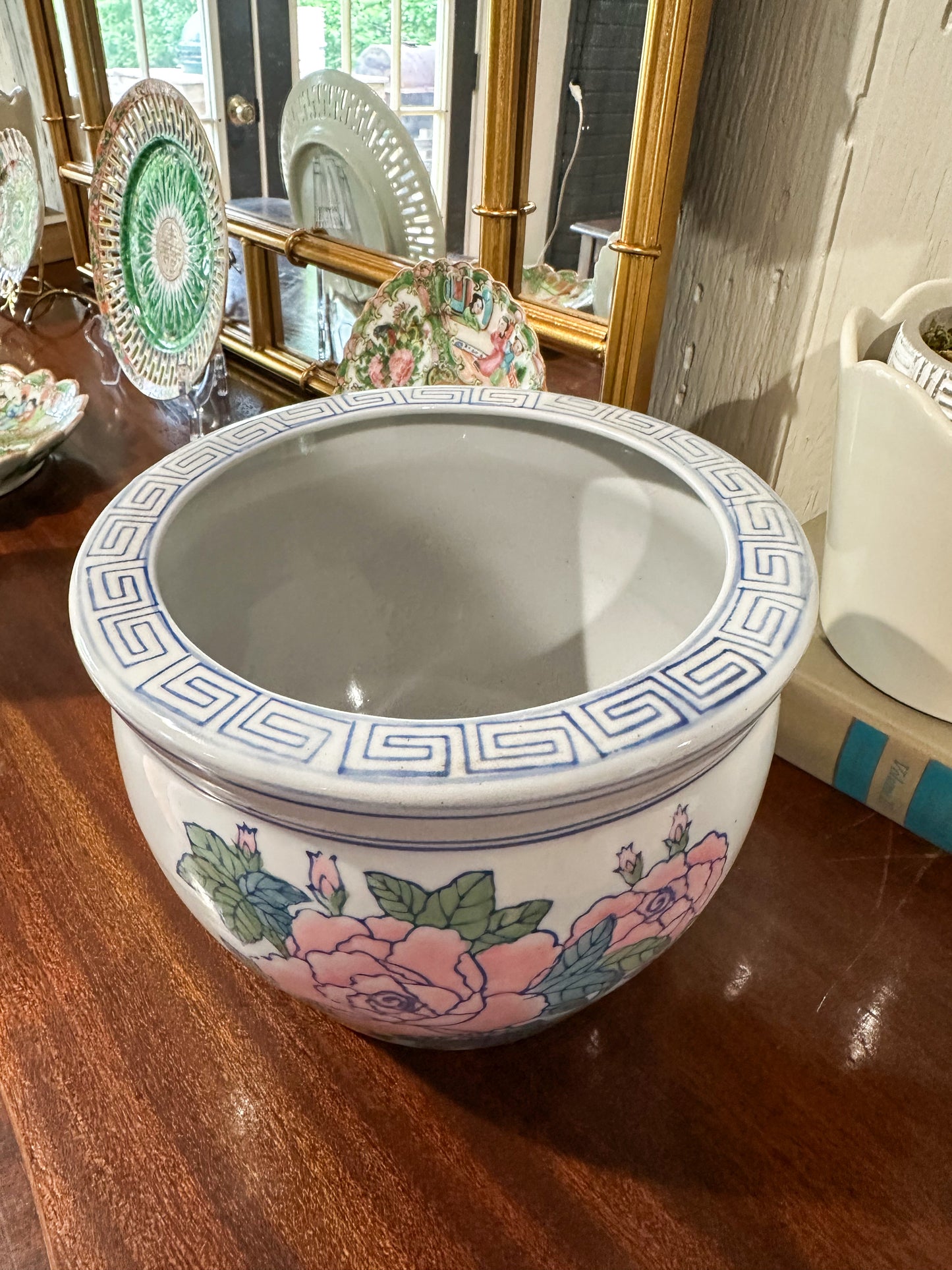 Small Pastel Floral Planter