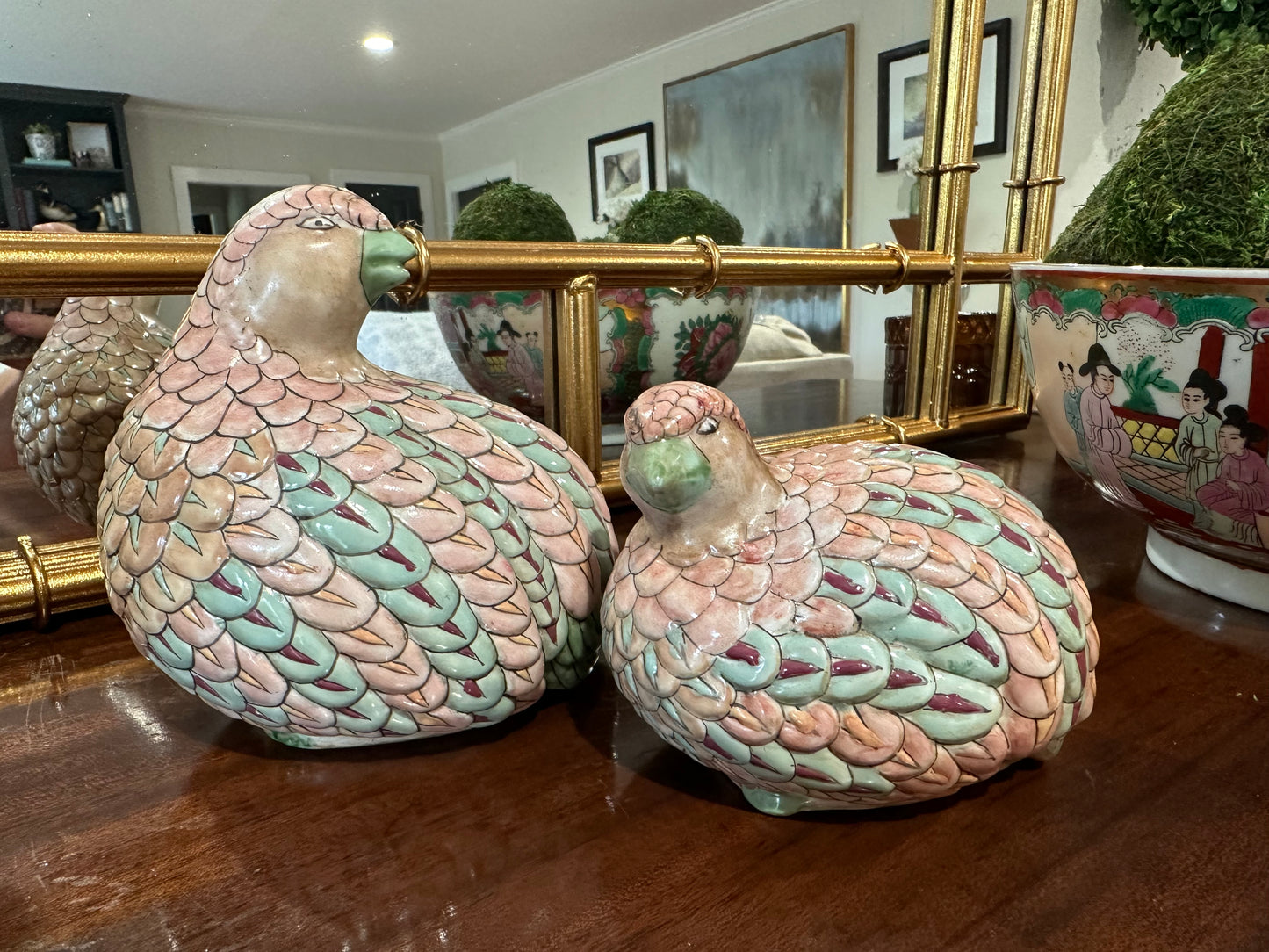 Pastel Quail Pair