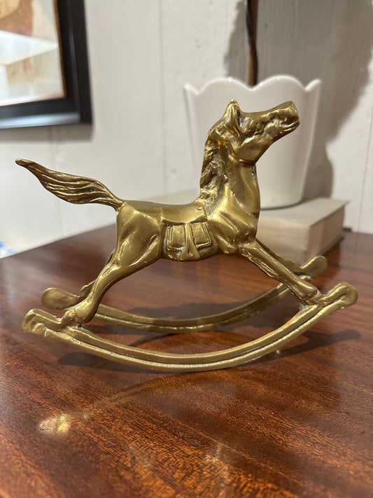 Brass Rocking Horse