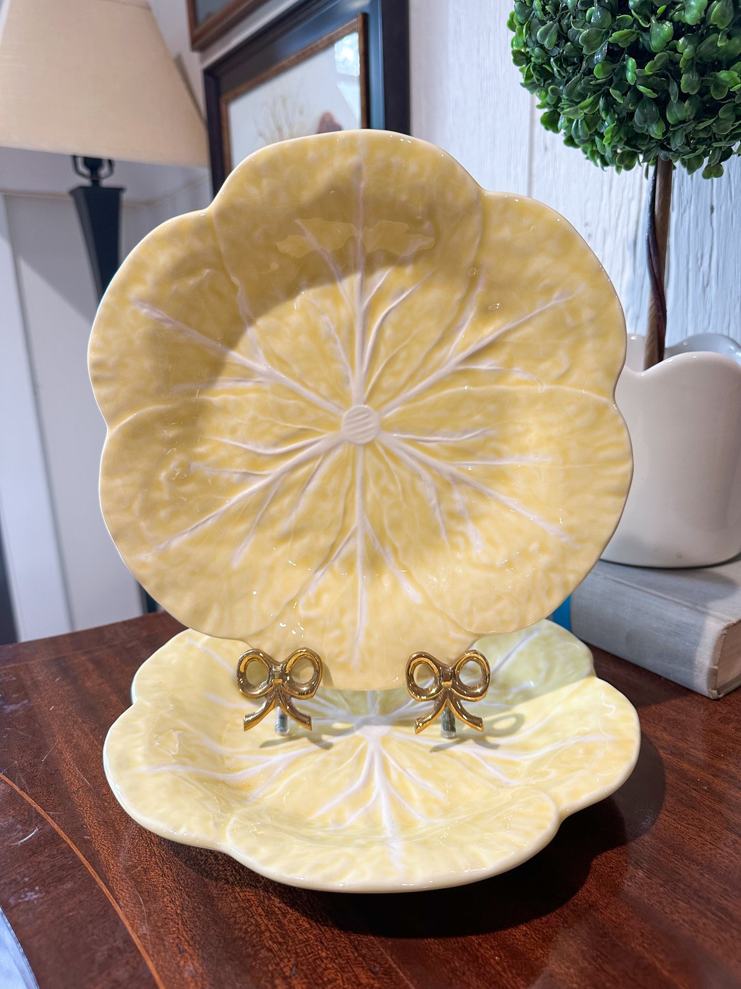 Bordallo Yellow Cabbage Plate