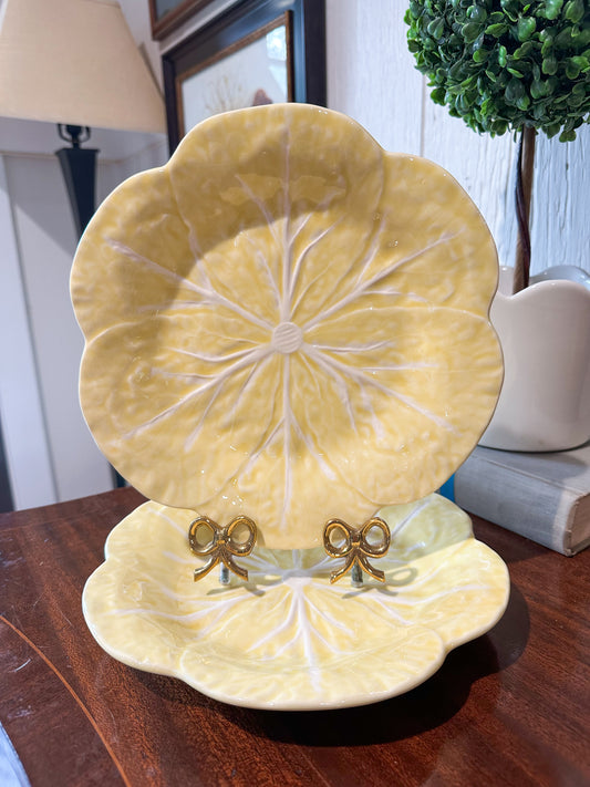 Bordallo Yellow Cabbage Plate