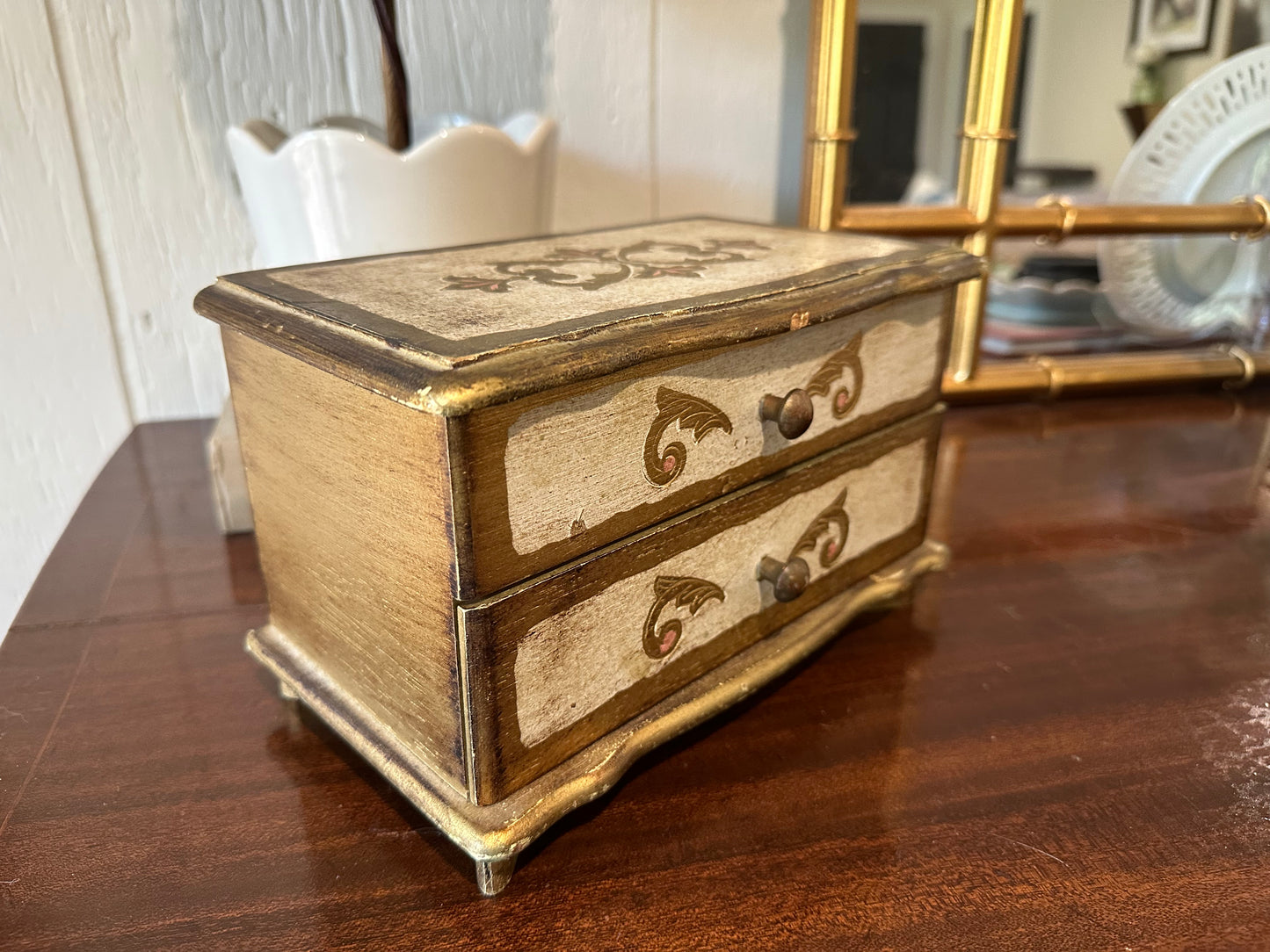 Italian Florentine Jewelry Box