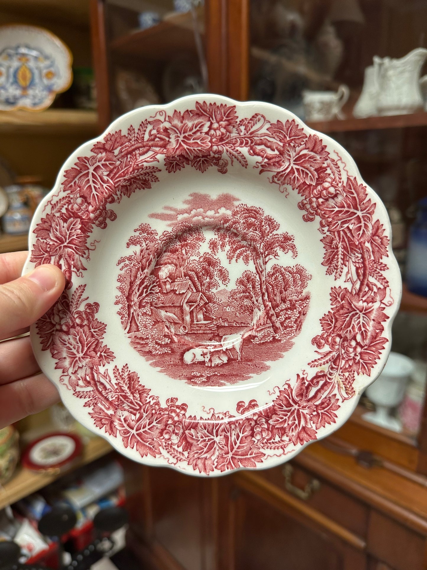Pink England Saucers
