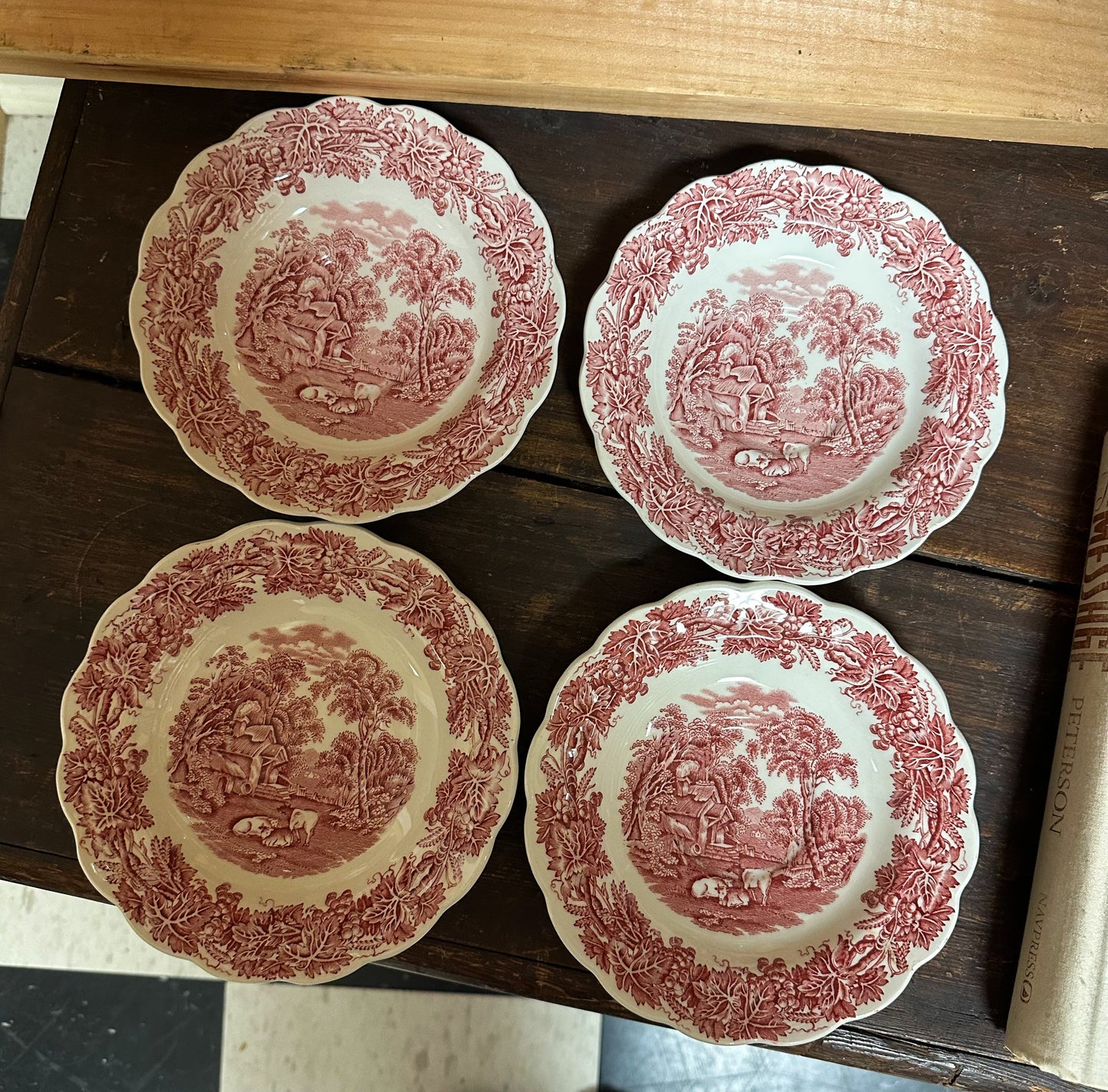 Pink England Saucers