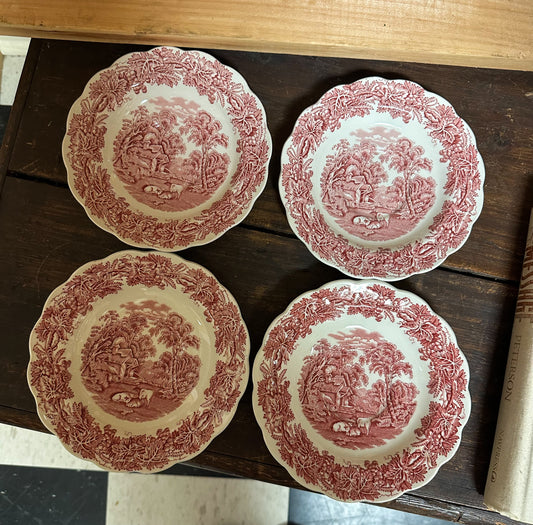Pink England Saucers