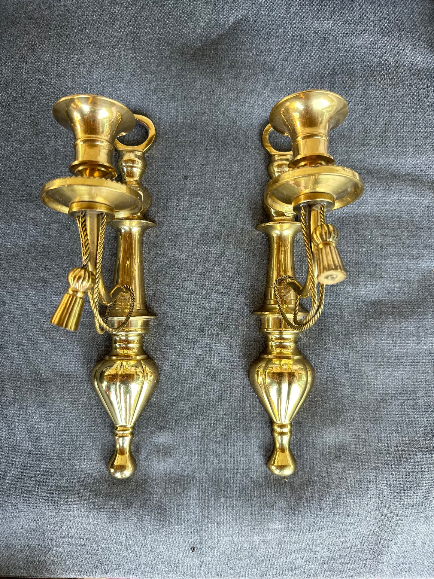 Tassel Candle Sconce Pair