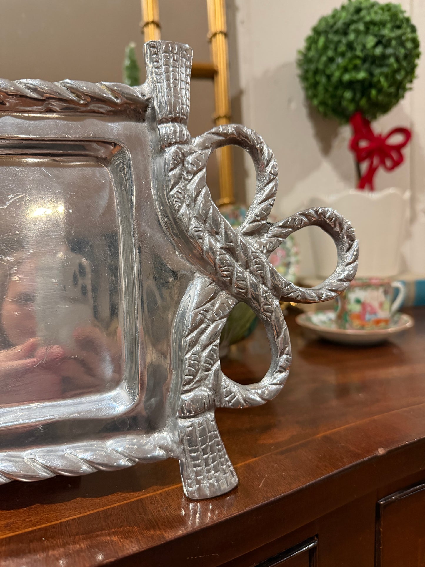 Pewter Bow Tray