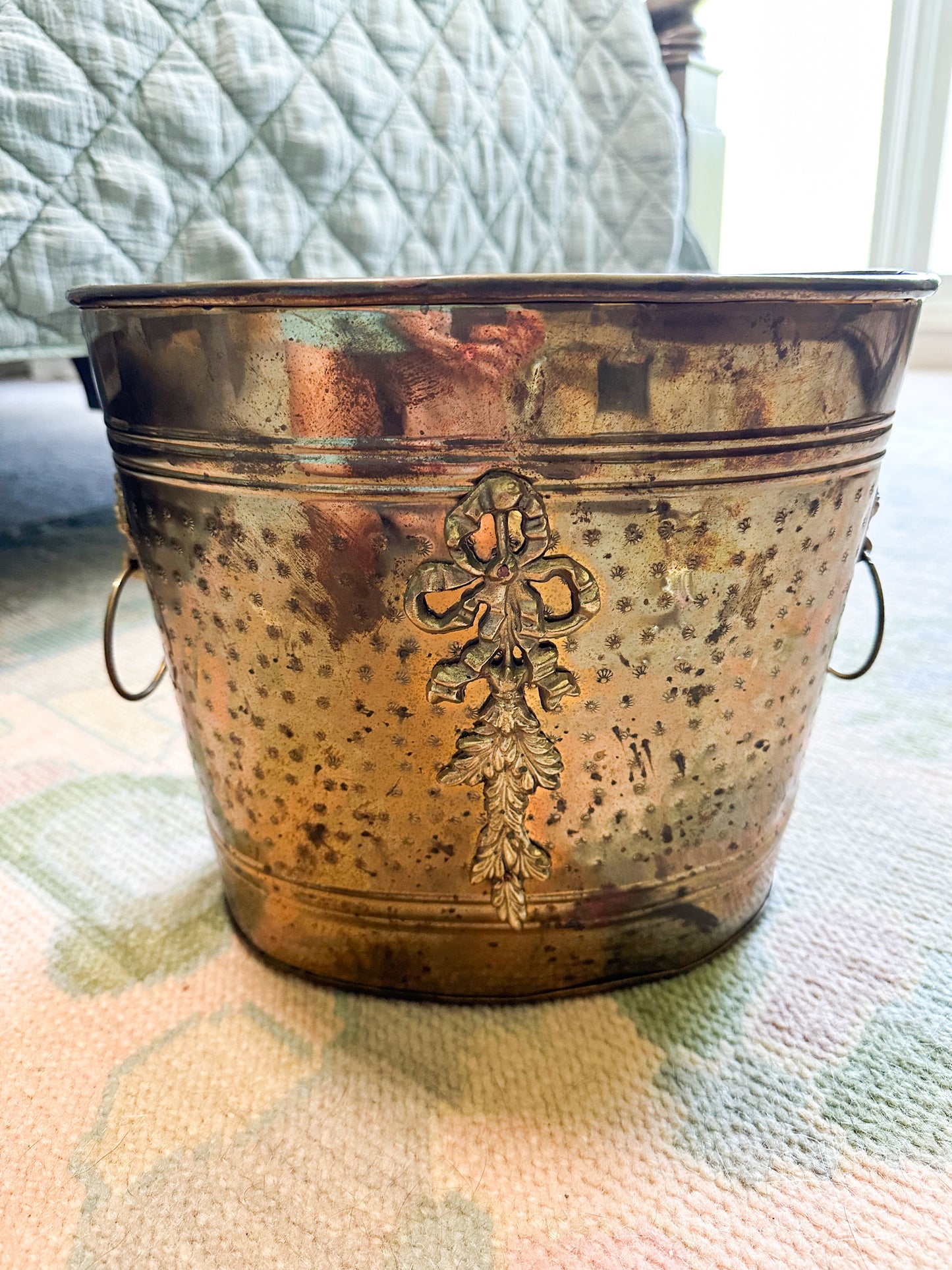 Brass Bow Planter