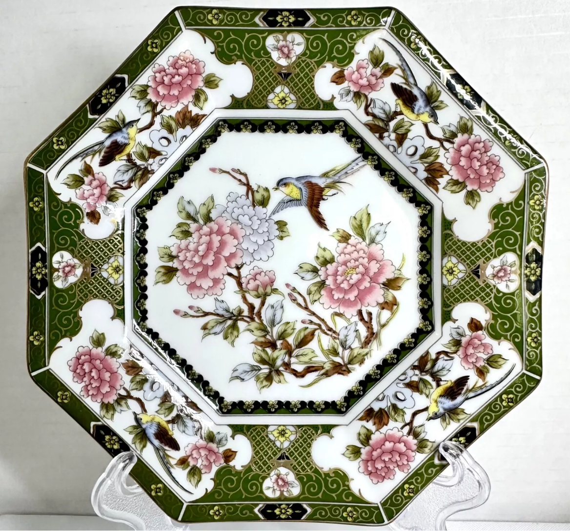 Green Oriental Garden Plate 6 (Smaller)