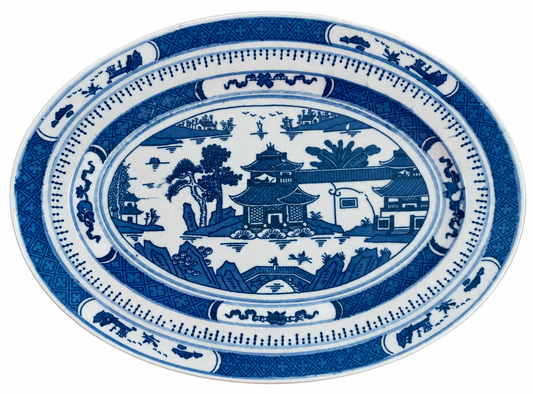 Blue & White Canton Platter