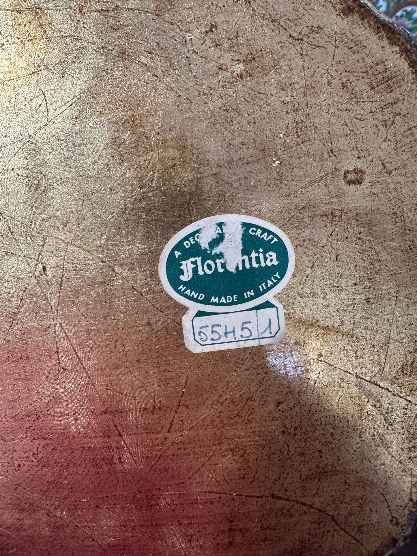 Italian Florentine Circular Tray