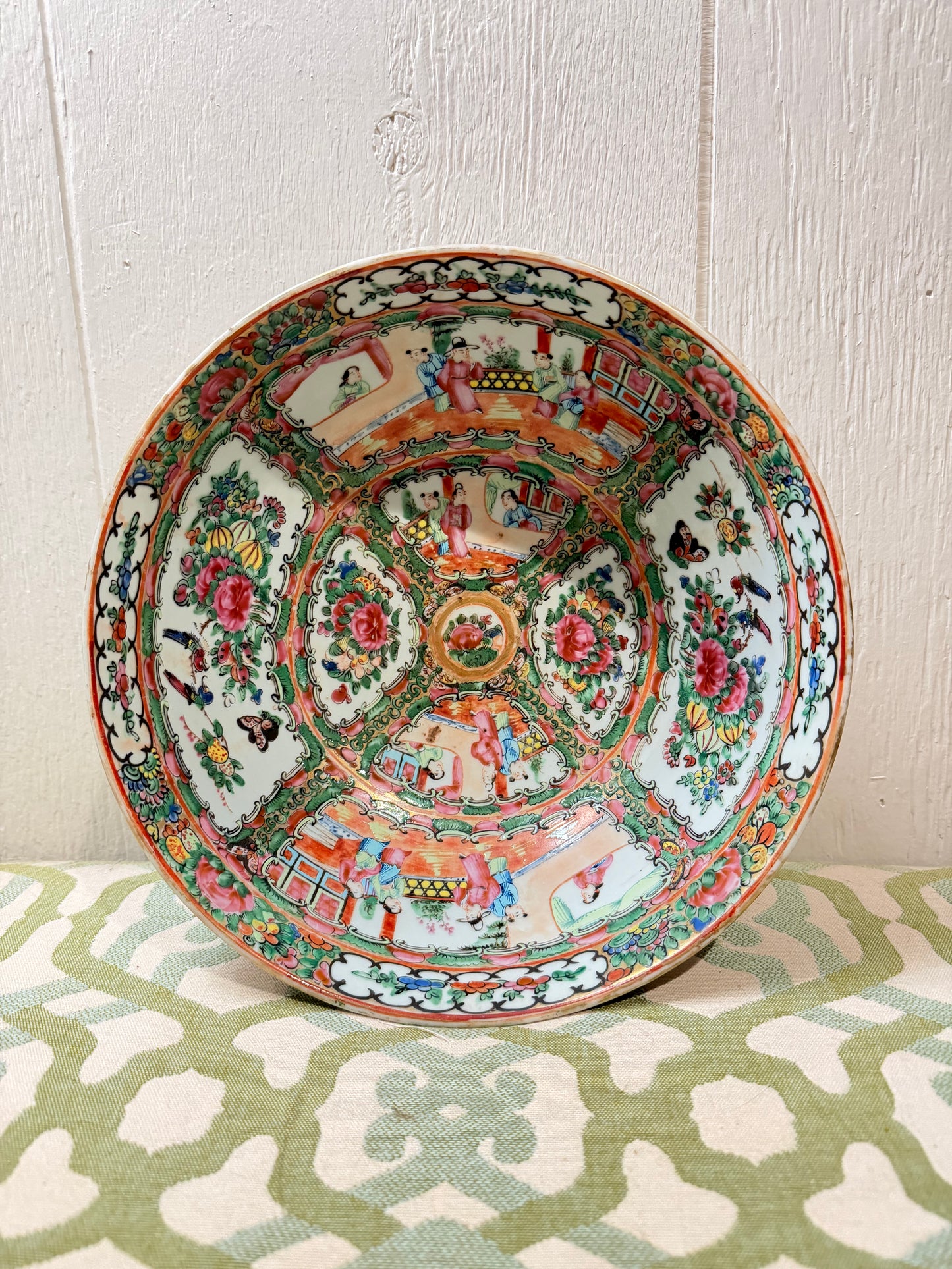 Rose Medallion Punch Bowl