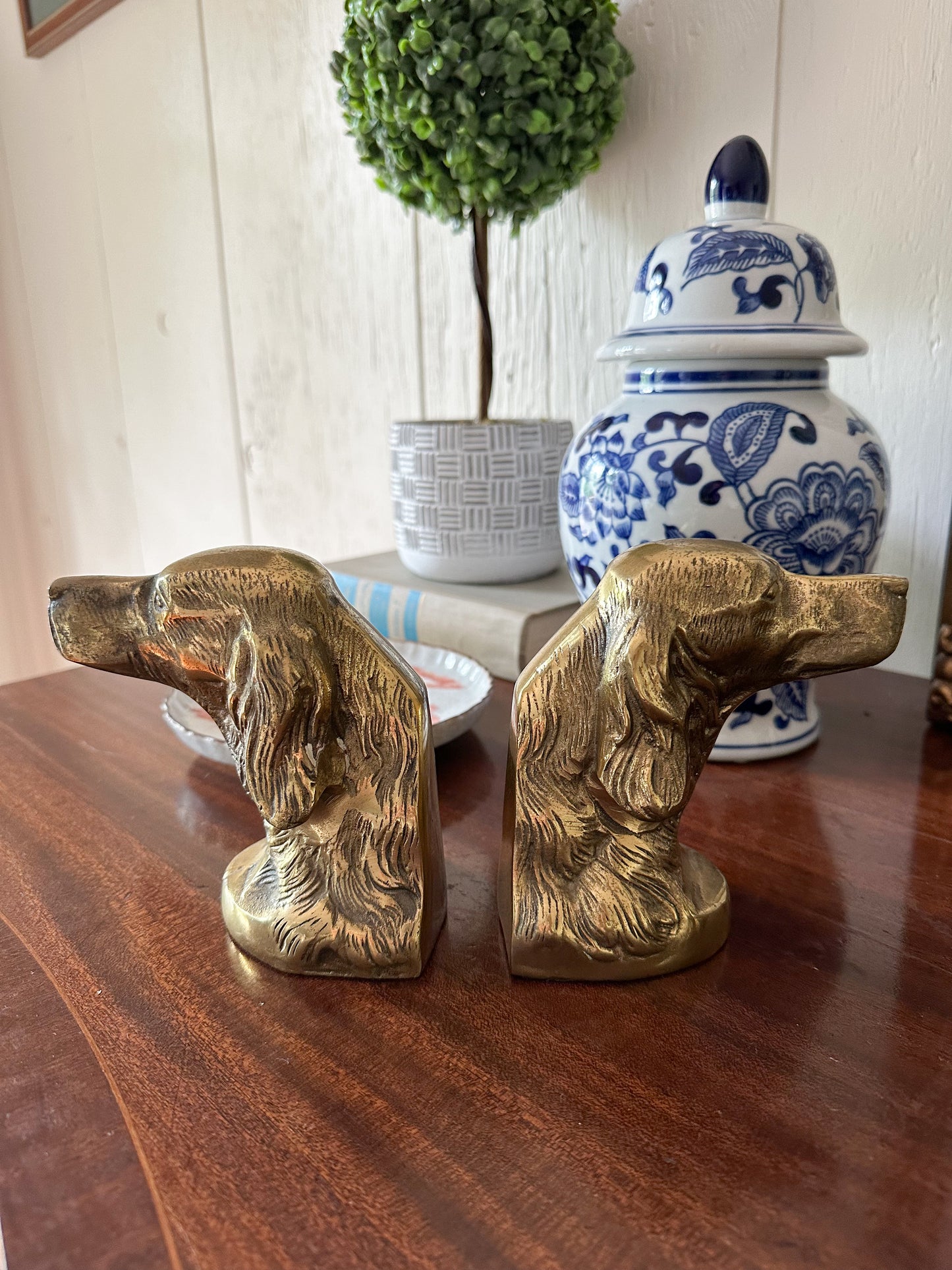 Brass Setter Bookends