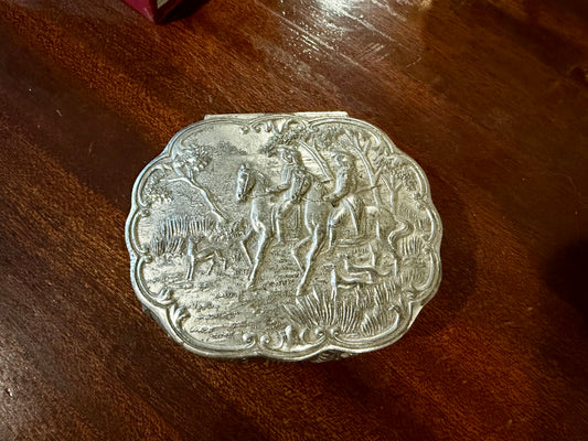 Silver Fox Hunt Jewel Box