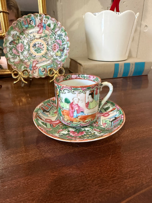 Rose Medallion Cup & Saucer
